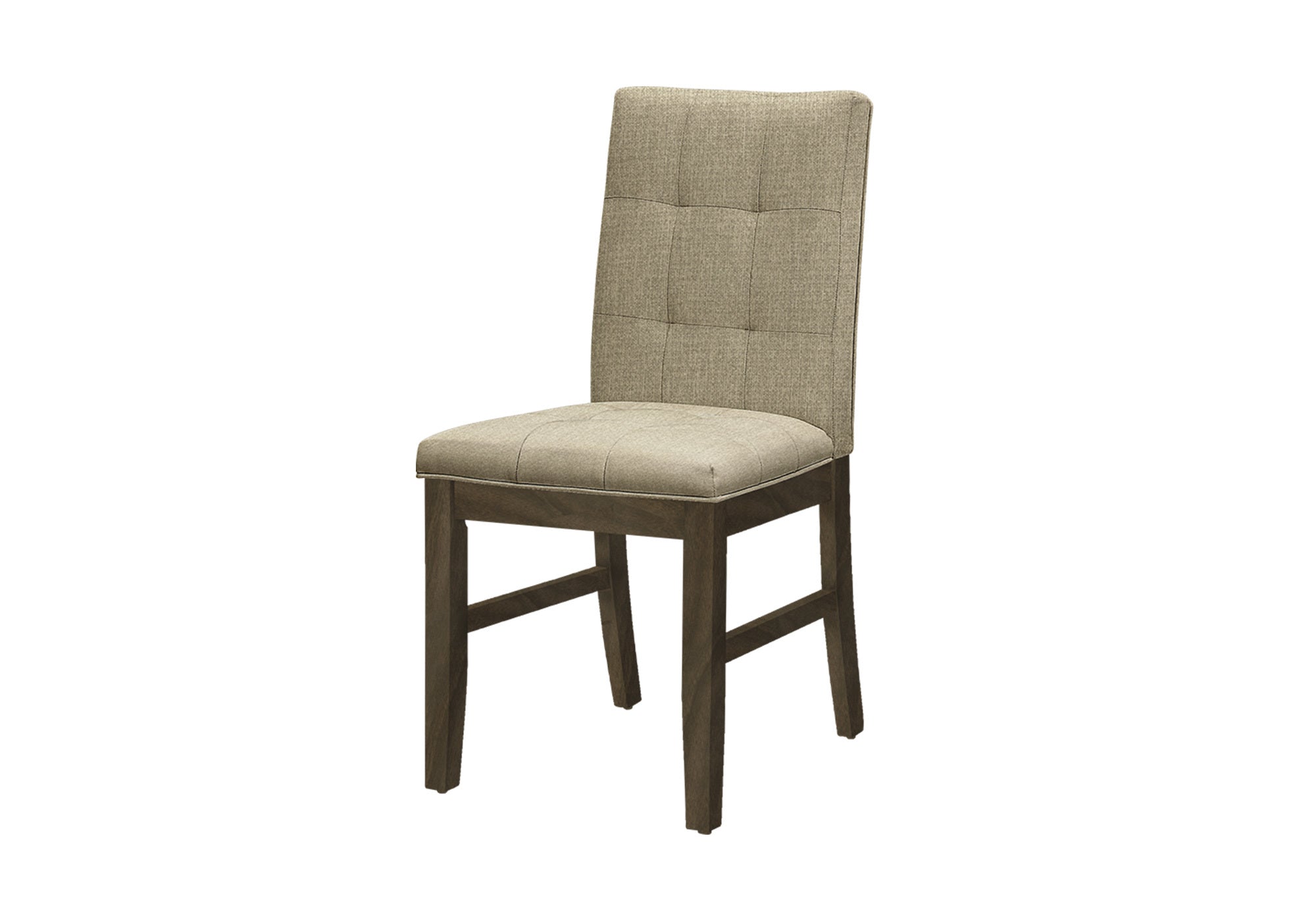 CHAISE - 2PCS / 37"H / GRIS / SIEGE TISSU BRUN – I 1378