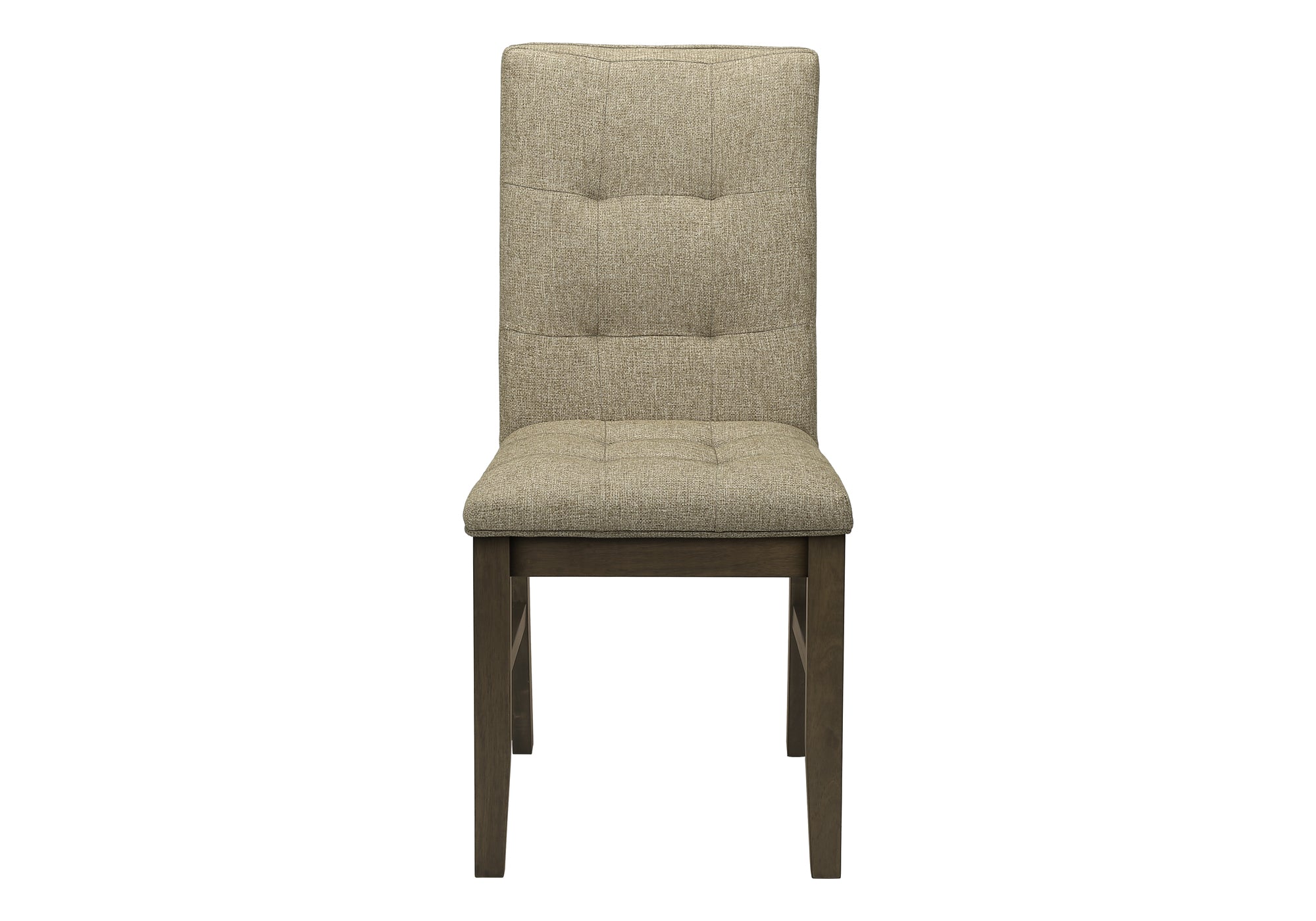 CHAISE - 2PCS / 37"H / GRIS / SIEGE TISSU BRUN – I 1378