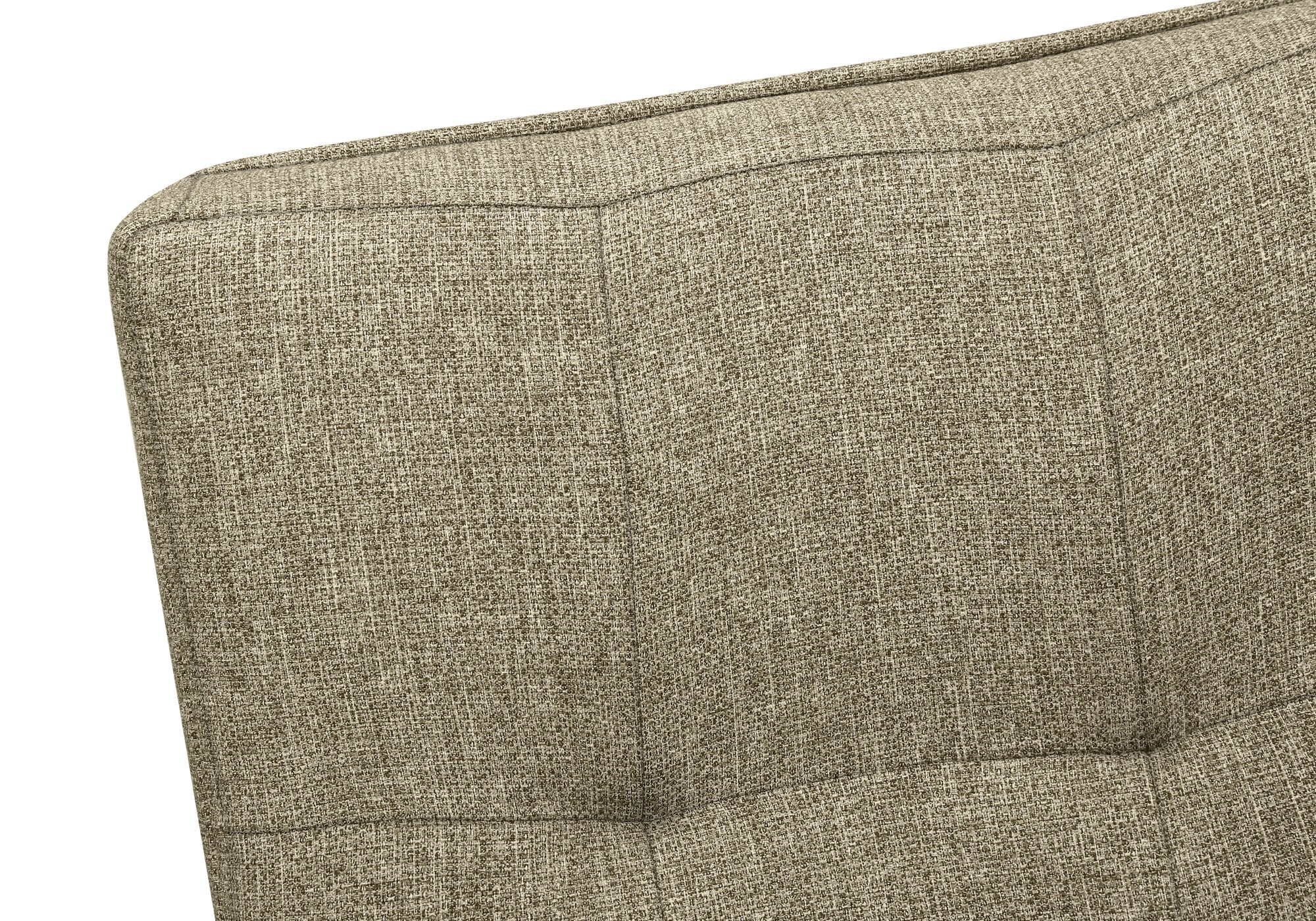 CHAISE - 2PCS / 37"H / GRIS / SIEGE TISSU BRUN – I 1378