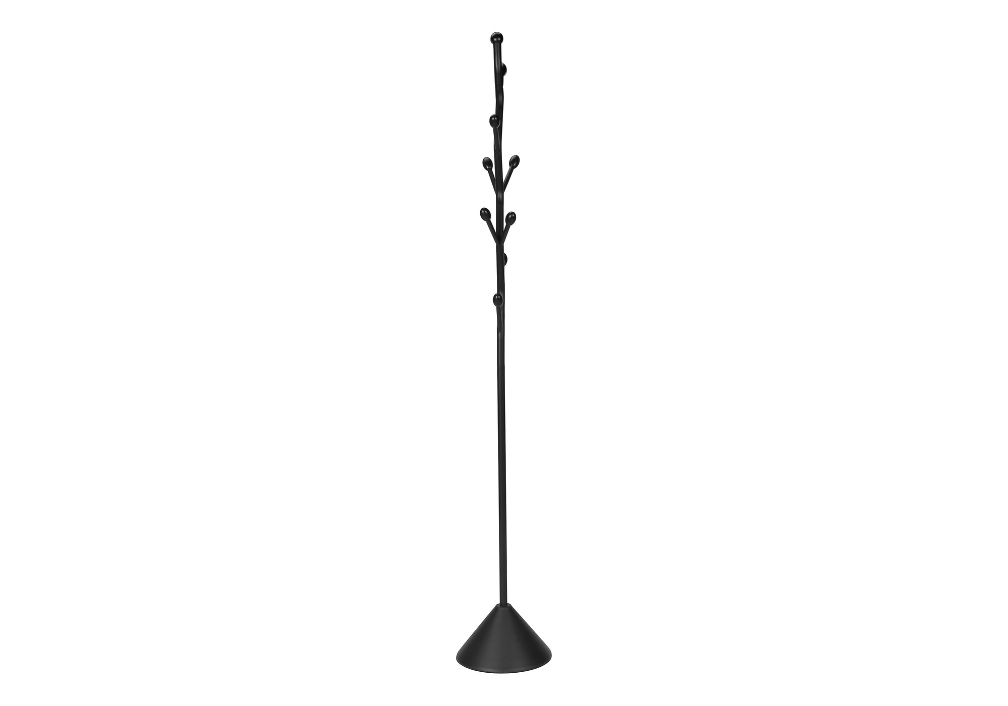 PATERE - 72"H / STYLE CONTEMPORAIN METAL NOIR SATINE – I 2020