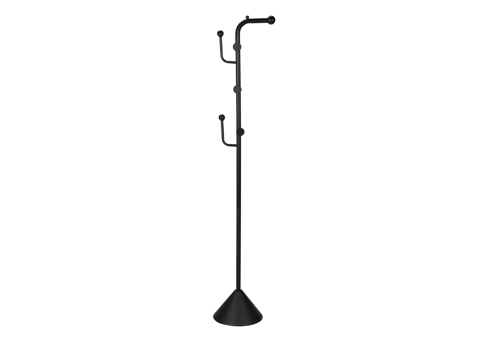 PATERE - 66"H / STYLE CONTEMPORAIN METAL NOIR SATINE – I 2021
