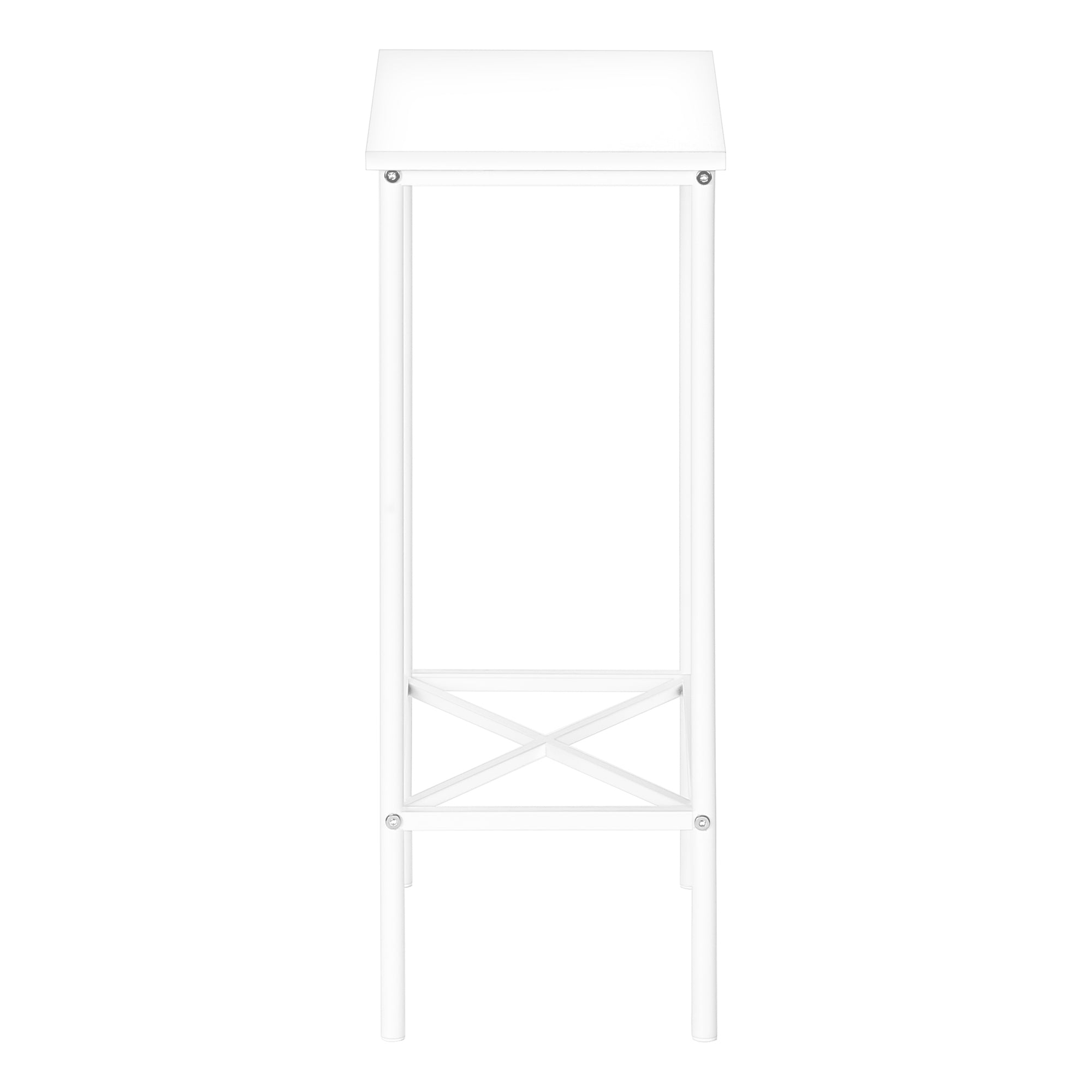 TABLE DE CHEVET - 24"H / BLANC / METAL BLANC – I 2079.
