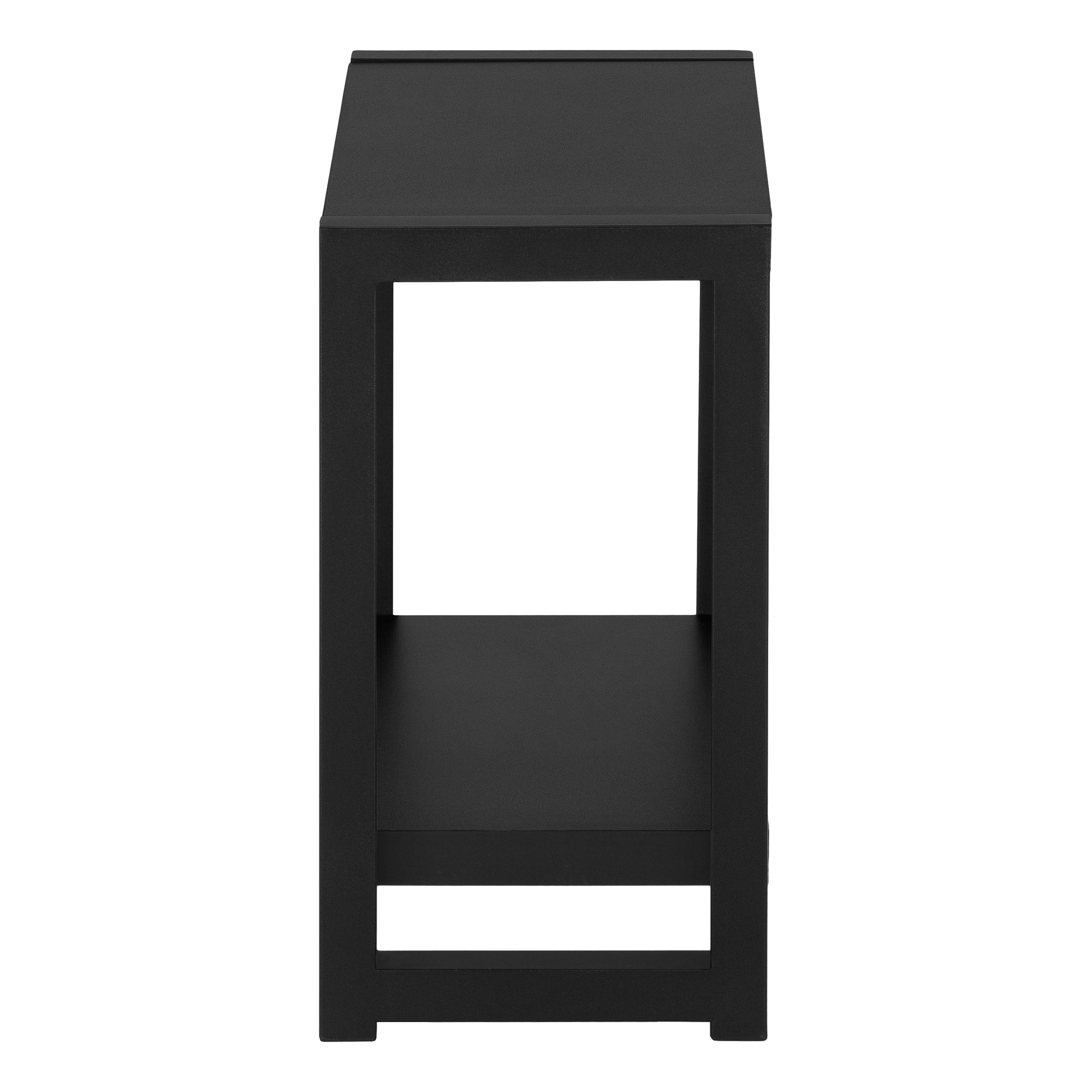 TABLE DE CHEVET - 22"H / NOIR / METAL NOIR – I 2081.
