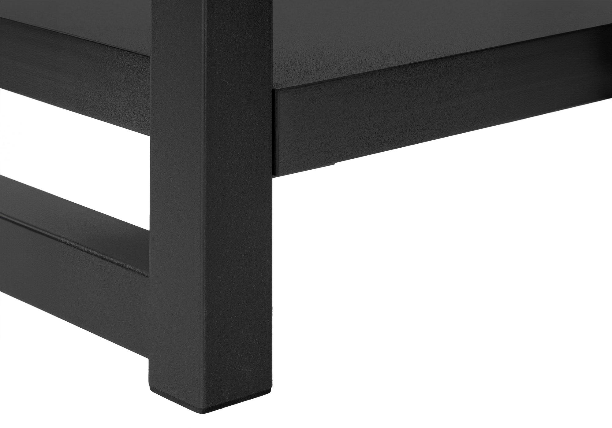 TABLE DE CHEVET - 22"H / NOIR / METAL NOIR – I 2081.