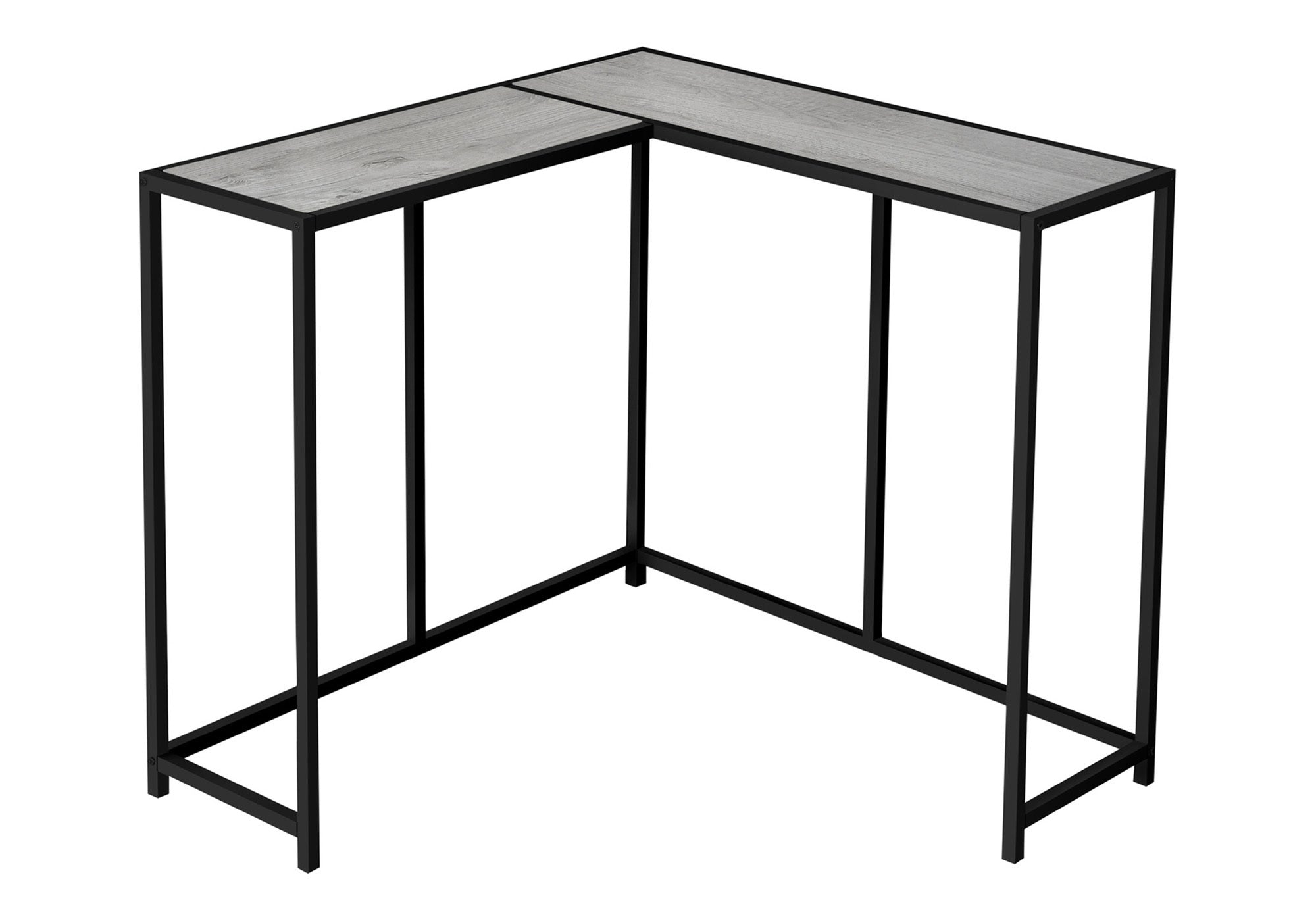 TABLE D'APPOINT - 36"L / GRIS / CONSOLE DE COIN – I 2156.