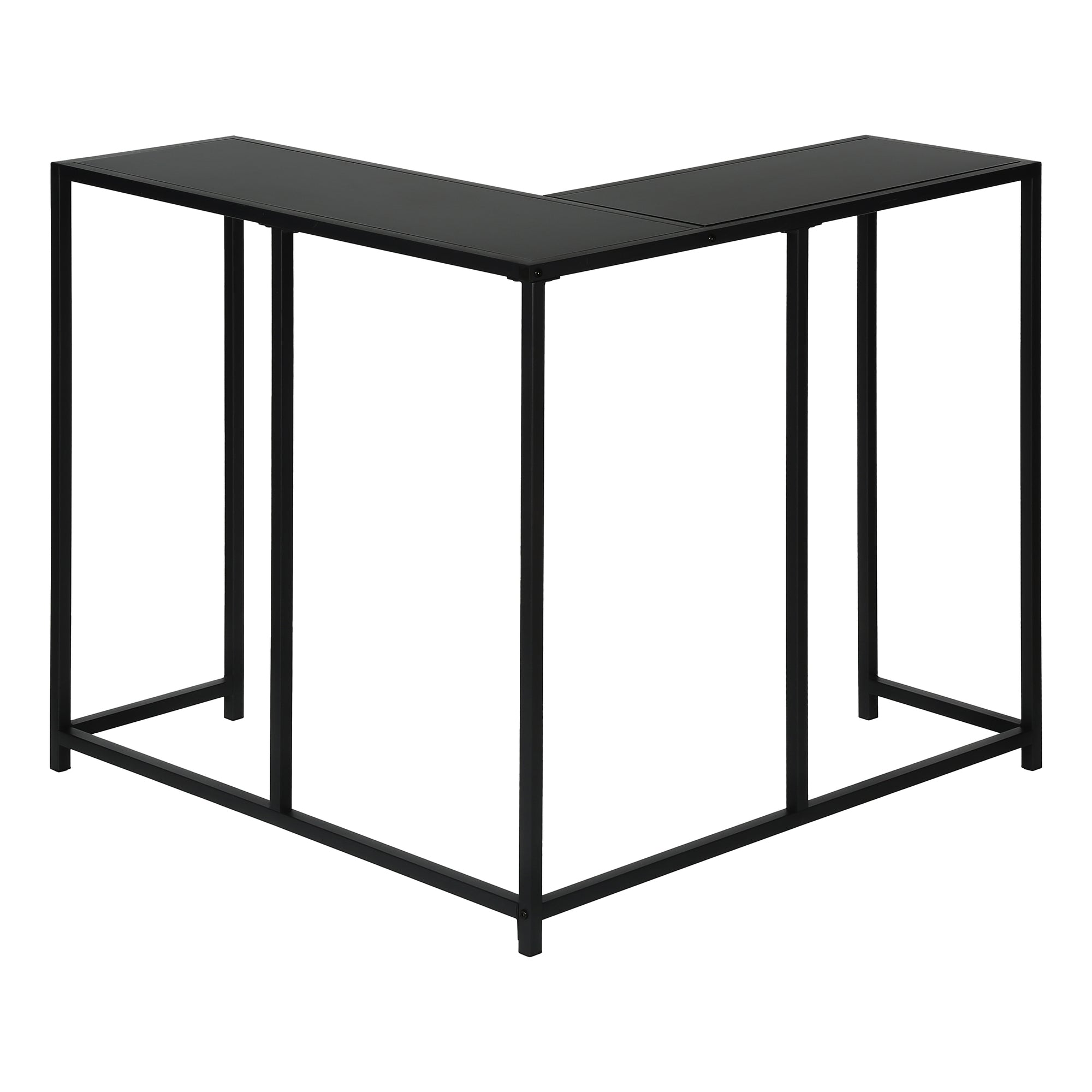 TABLE D'APPOINT - 36"L / NOIR / CONSOLE DE COIN – I 2157.