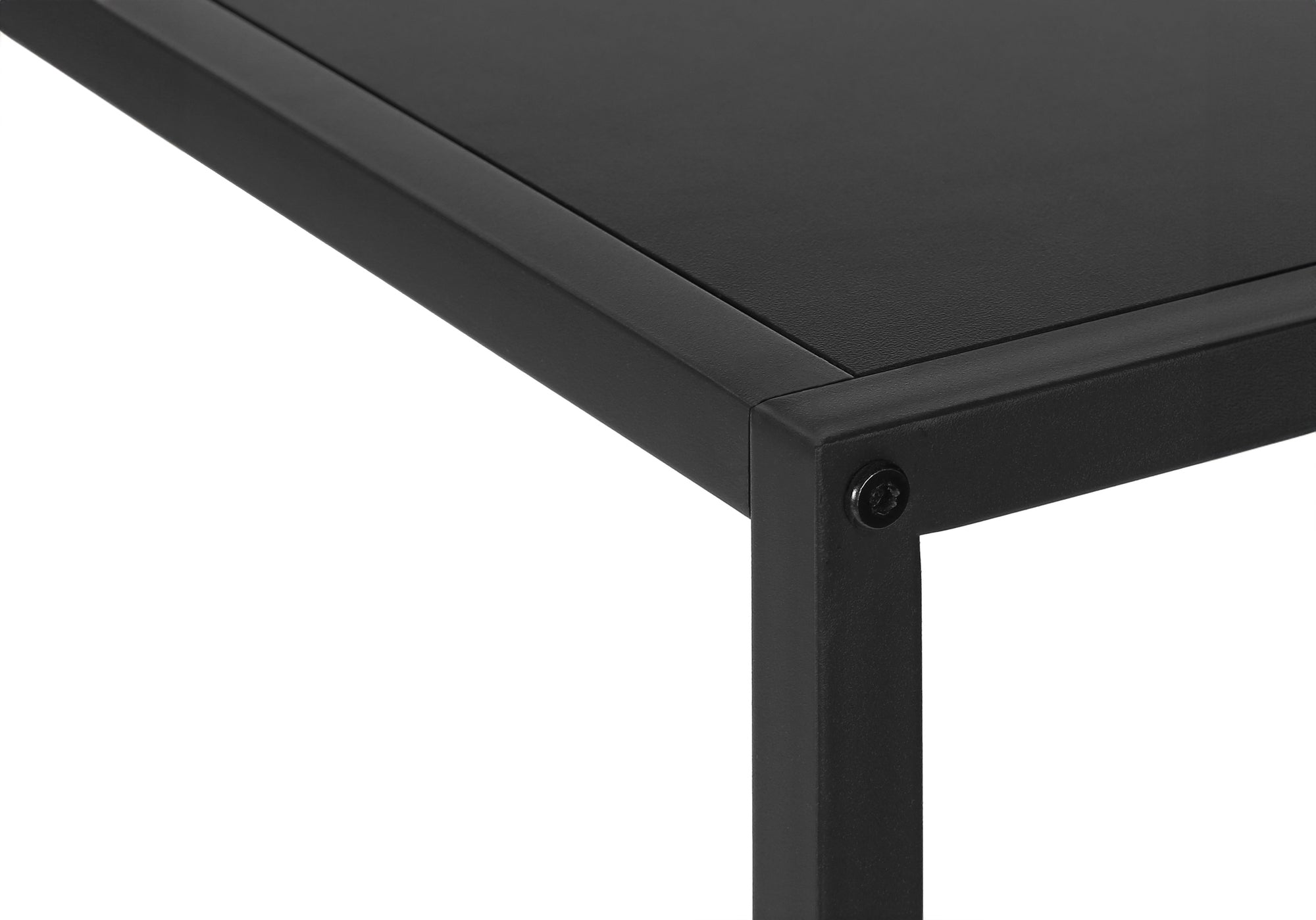 TABLE D'APPOINT - 36"L / NOIR / CONSOLE DE COIN – I 2157.