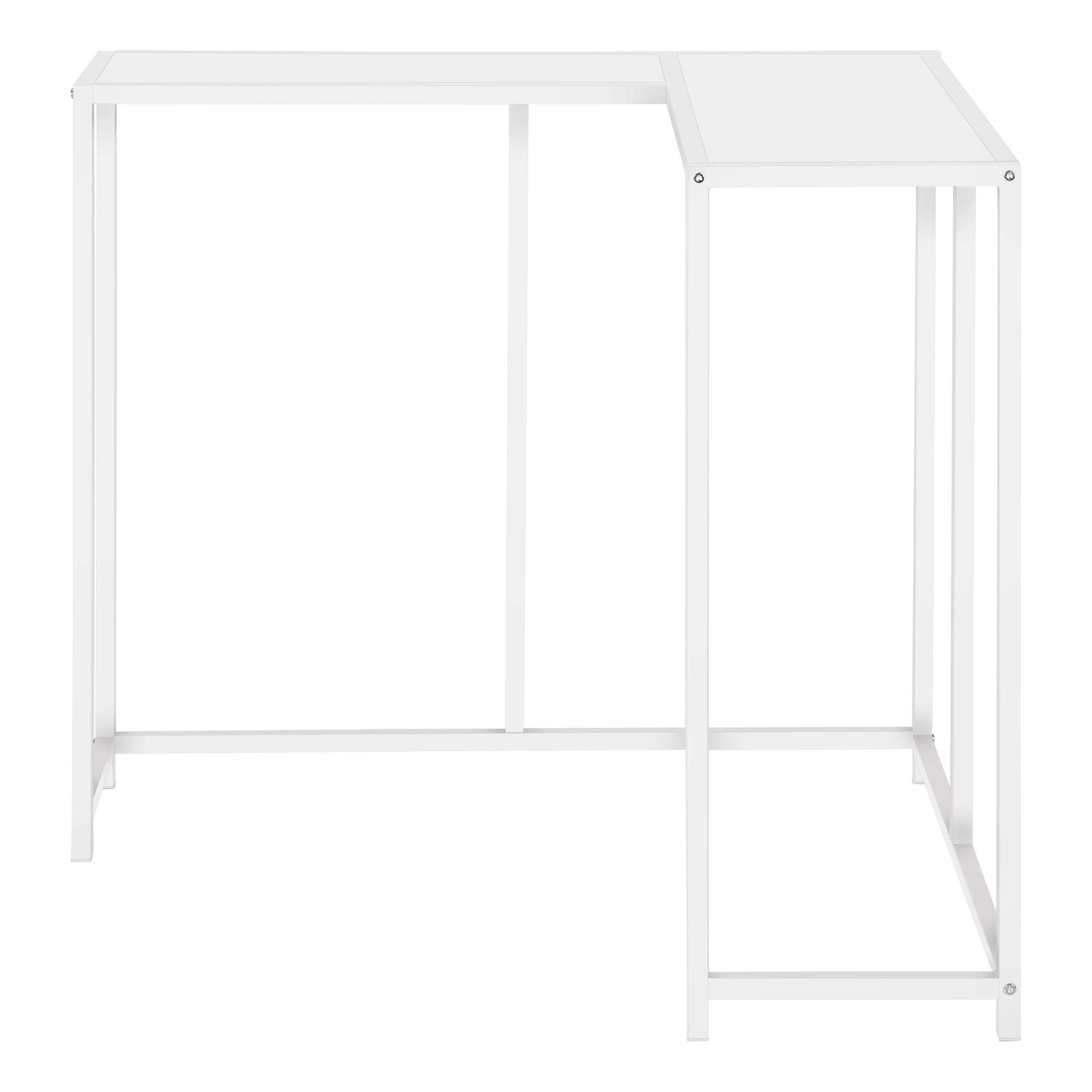 TABLE D'APPOINT - 36"L / BLANC / CONSOLE DE COIN – I 2160.