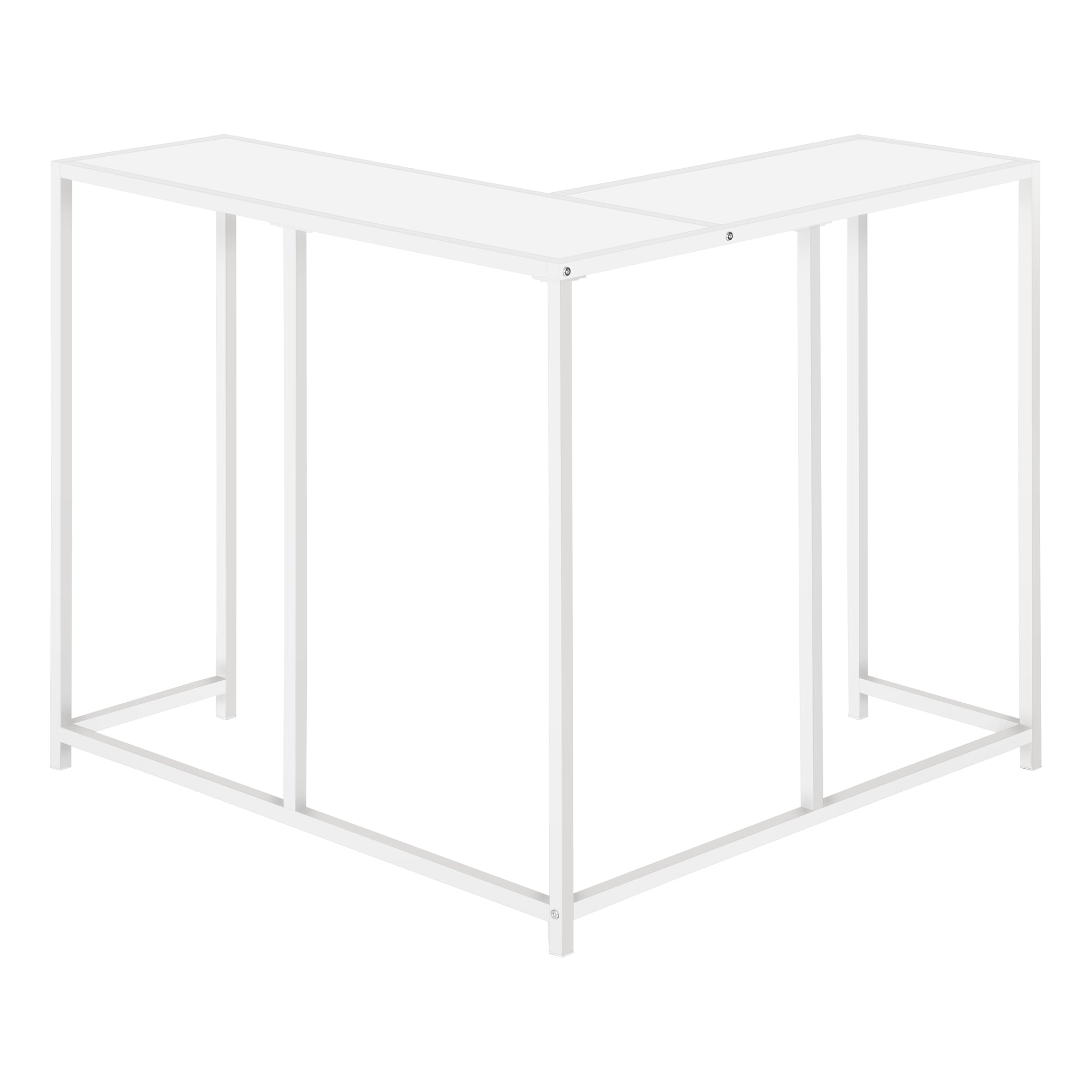 TABLE D'APPOINT - 36"L / BLANC / CONSOLE DE COIN – I 2160.
