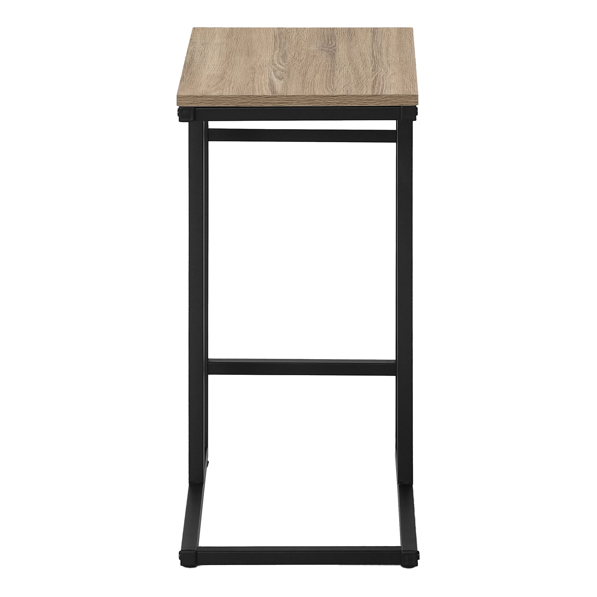 TABLE DE CHEVET - 24"H / TAUPE FONCE / METAL NOIR – I 2172.