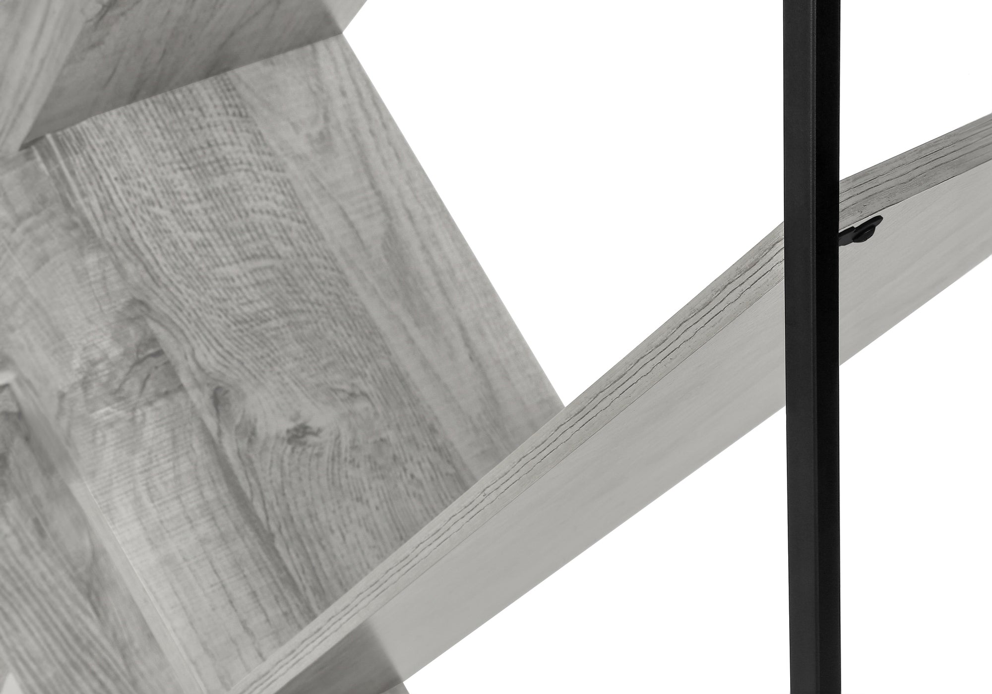 ETAGERE - 60"H / GRIS / METAL NOIR – I 2200.