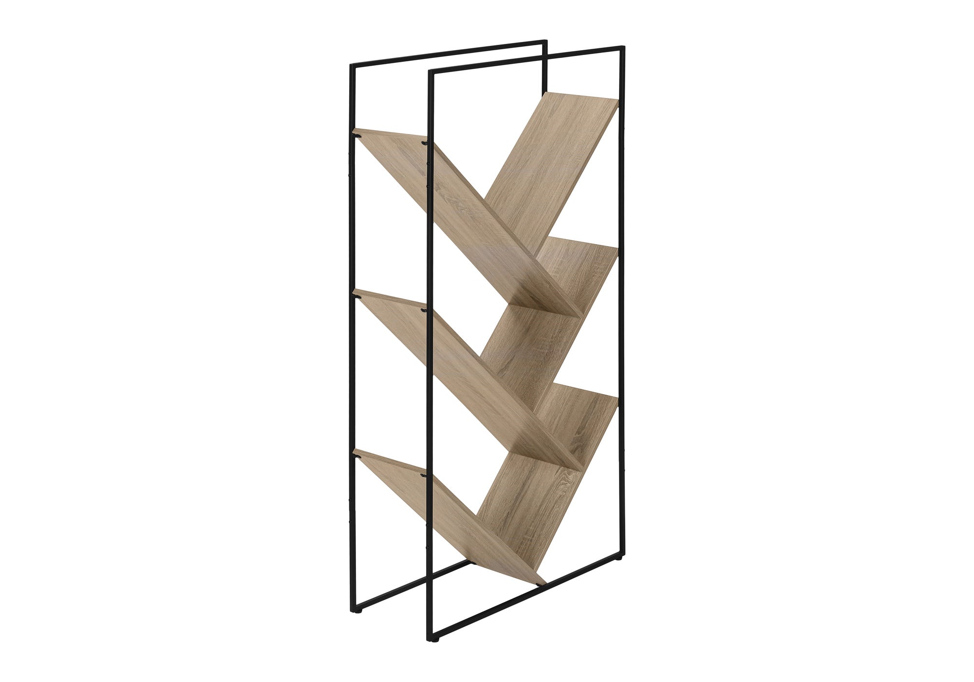 ETAGERE - 60"H / TAUPE FONCE / METAL NOIR – I 2201.