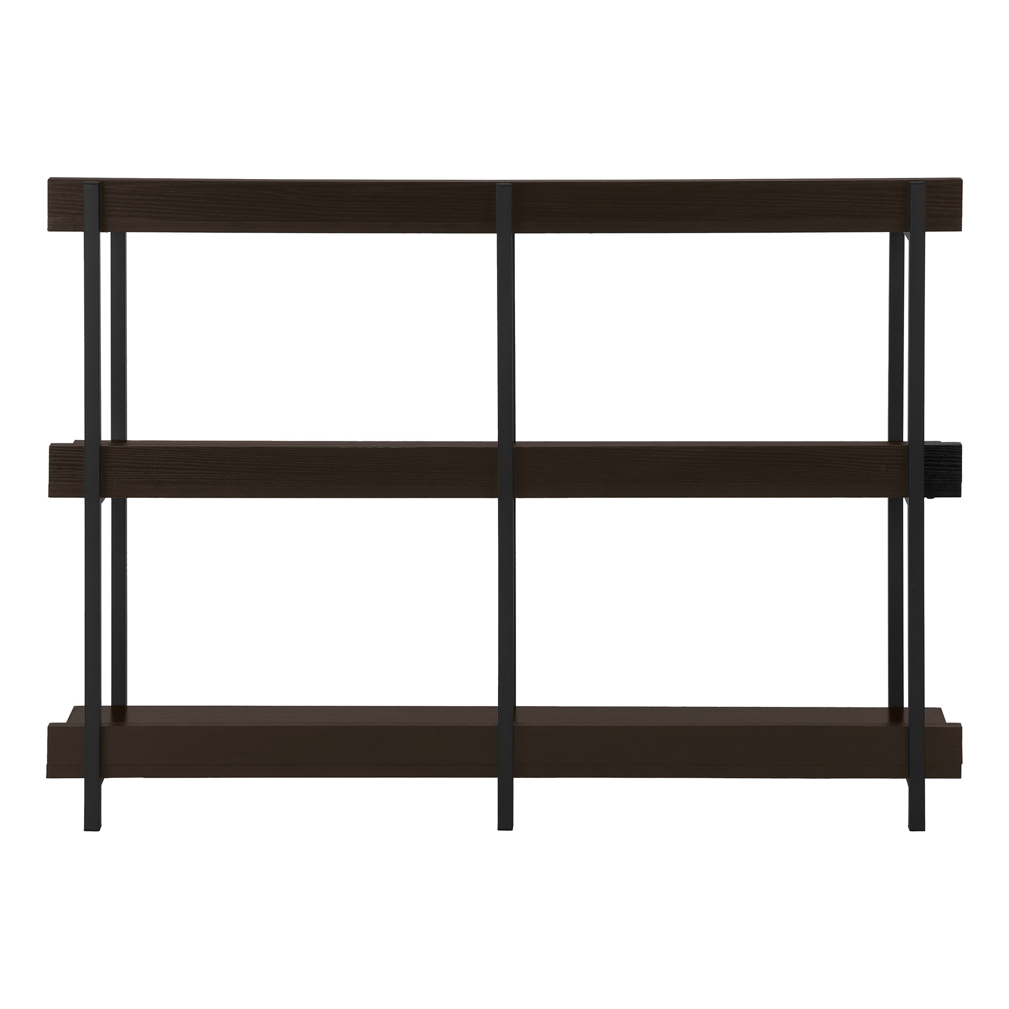 TABLE D'APPOINT - 48"L / CONSOLE ESPRESSO / METAL NOIR – I 2215.
