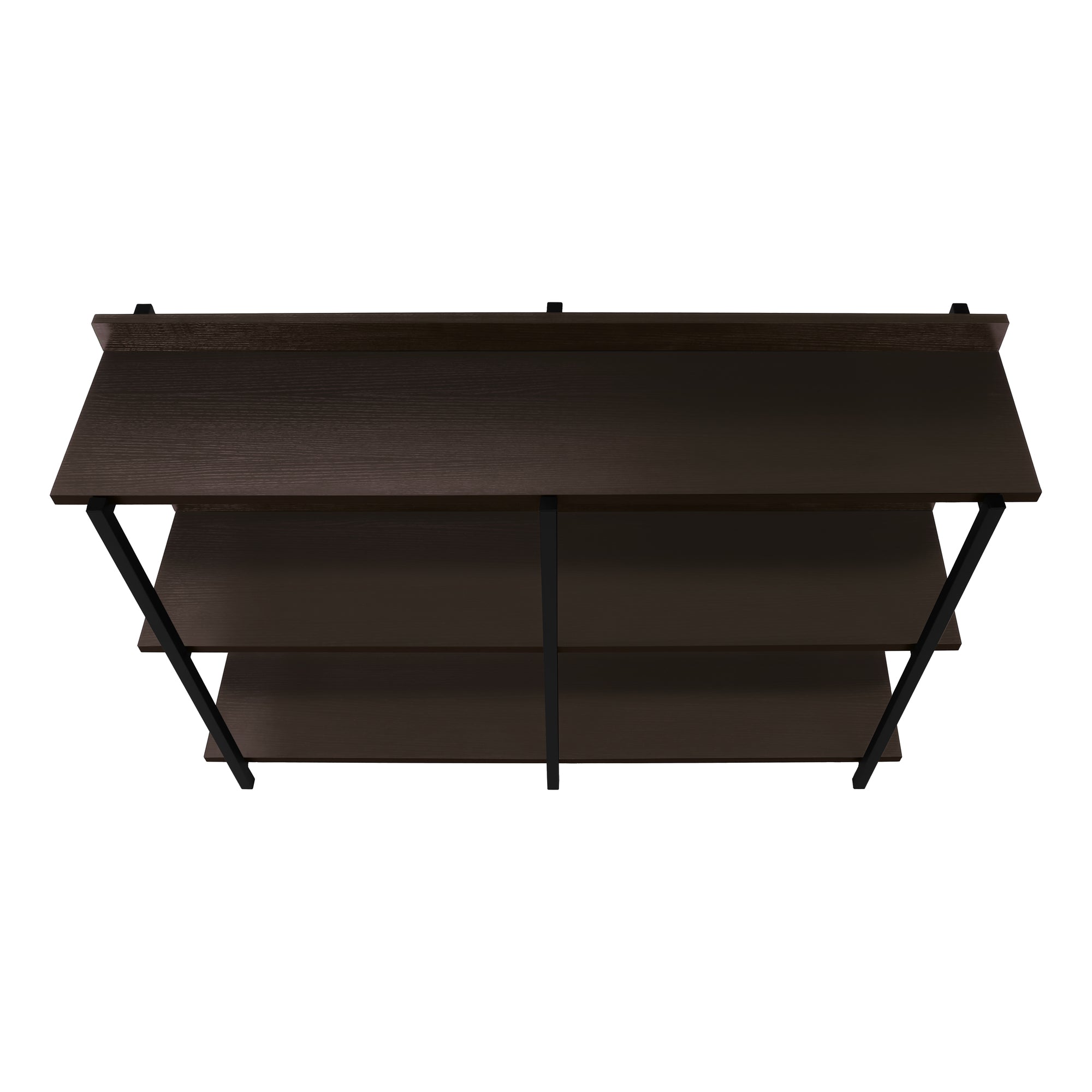 TABLE D'APPOINT - 48"L / CONSOLE ESPRESSO / METAL NOIR – I 2215.