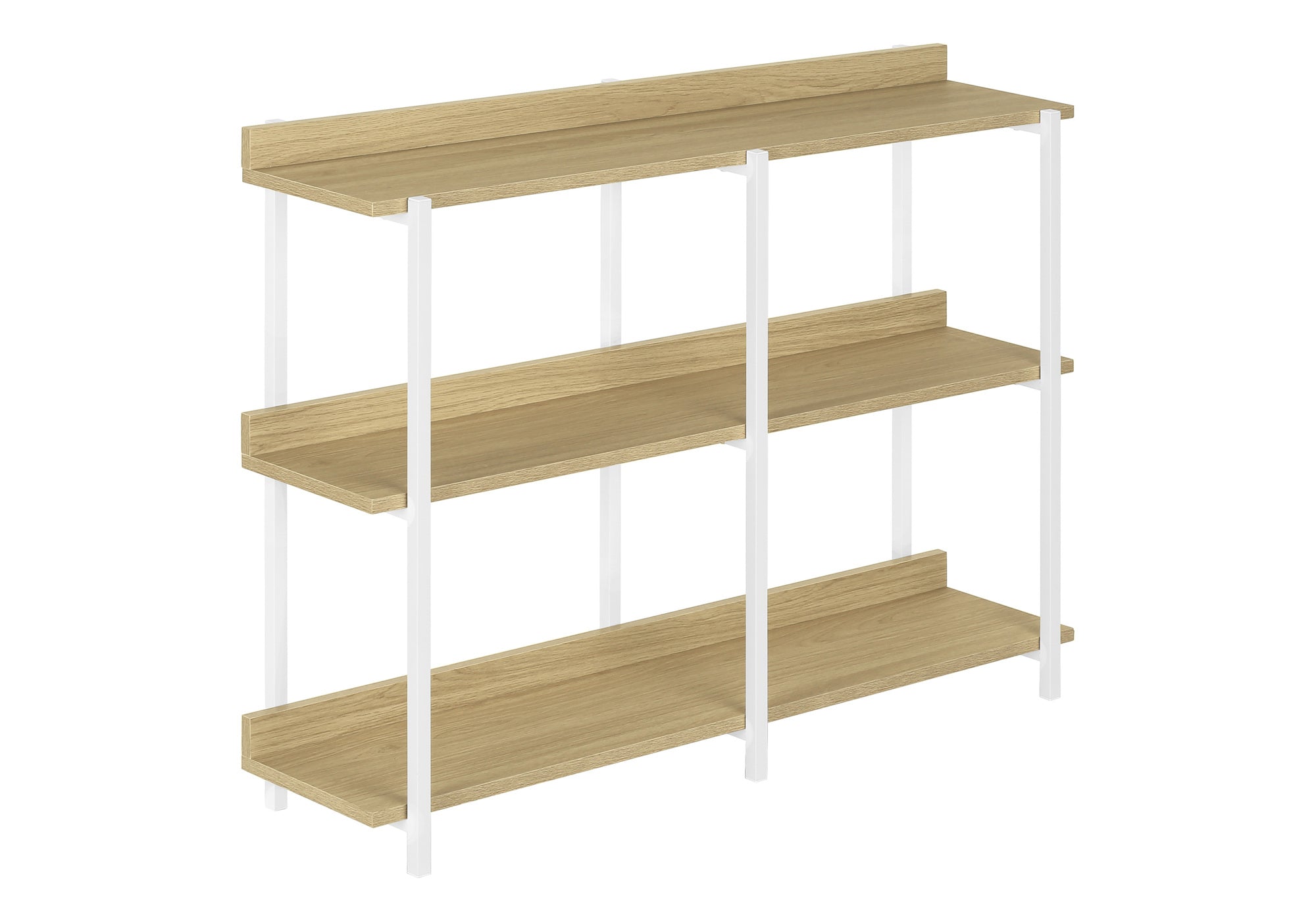 TABLE D'APPOINT - 48"L / CONSOLE NATUREL / METAL BLANC – I 2222.