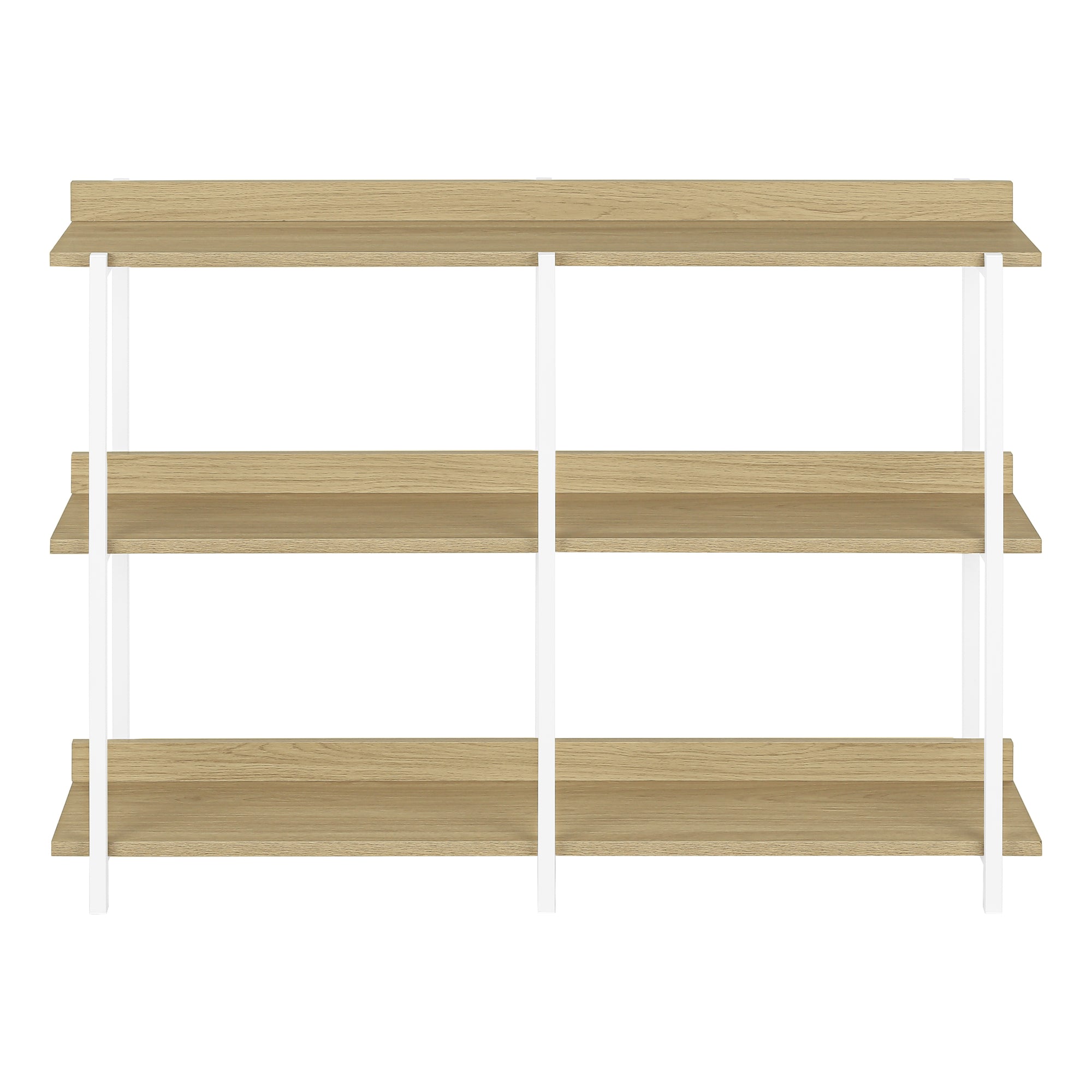 TABLE D'APPOINT - 48"L / CONSOLE NATUREL / METAL BLANC – I 2222.