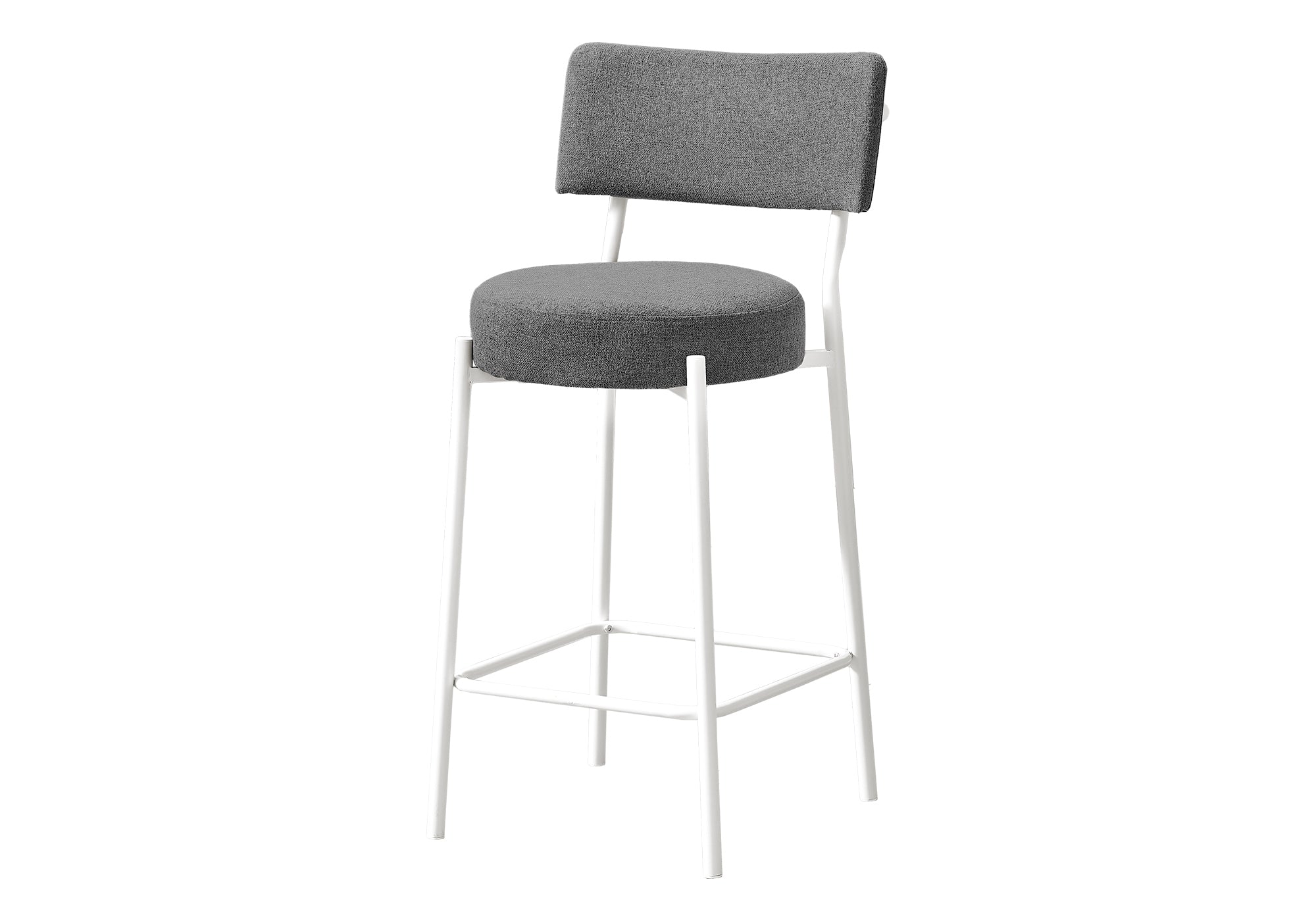 TABOURET DE BAR - 2PCS / 37"H / BLANC / HAUTEUR COMPTOIR – I 2247