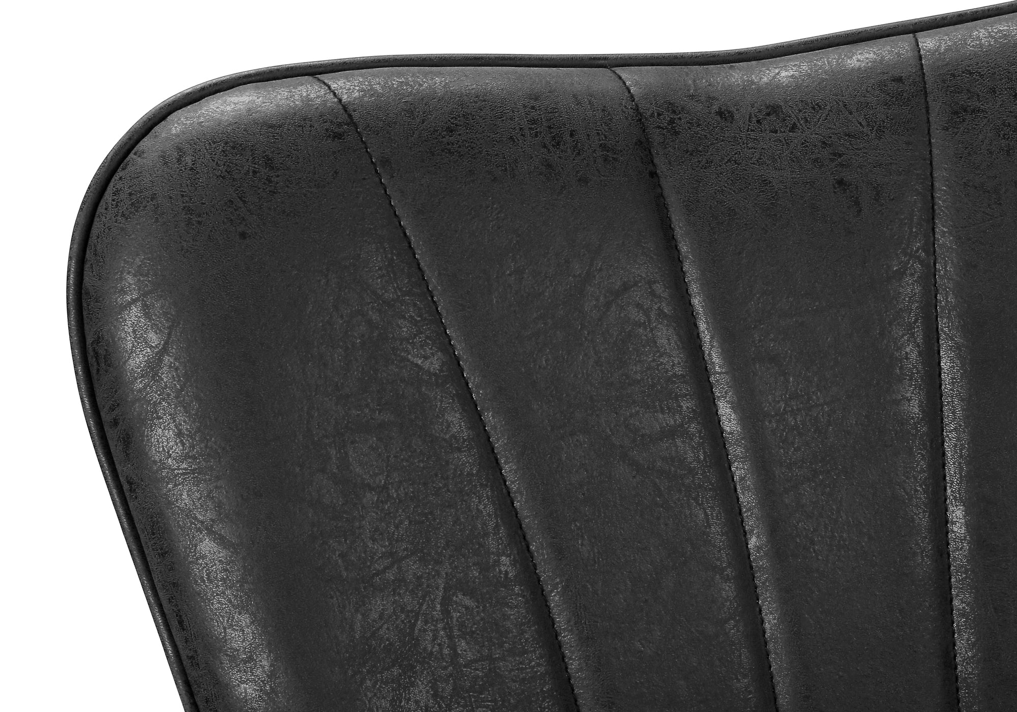 TABOURET DE BAR - 2PCS / PU NOIR / NOIR HAUTEUR REGLABLE – I 2328
