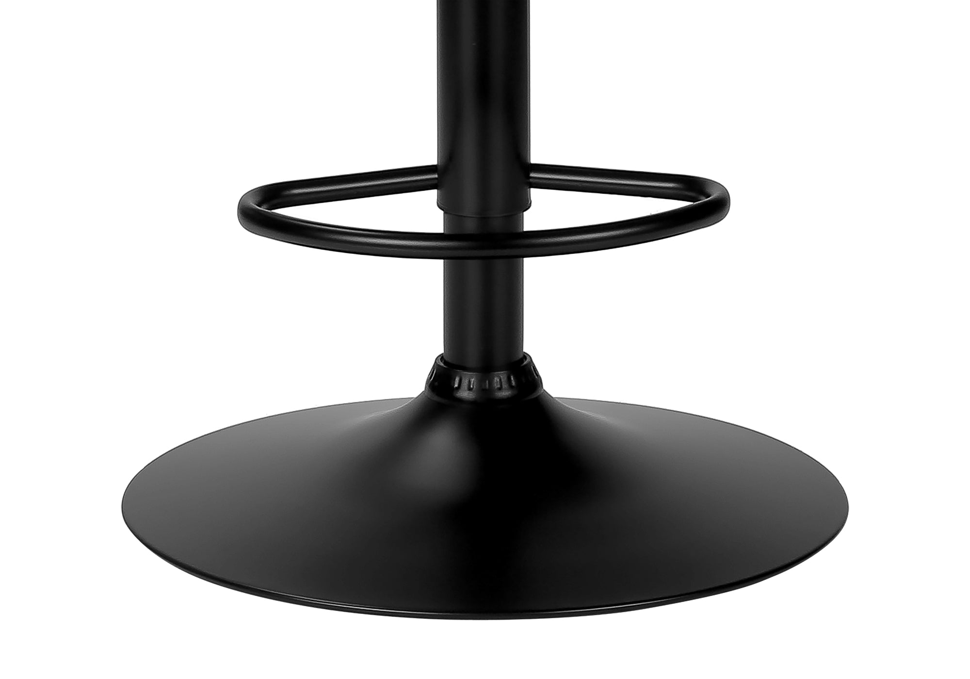 TABOURET DE BAR - 2PCS / PU NOIR / NOIR HAUTEUR REGLABLE – I 2328
