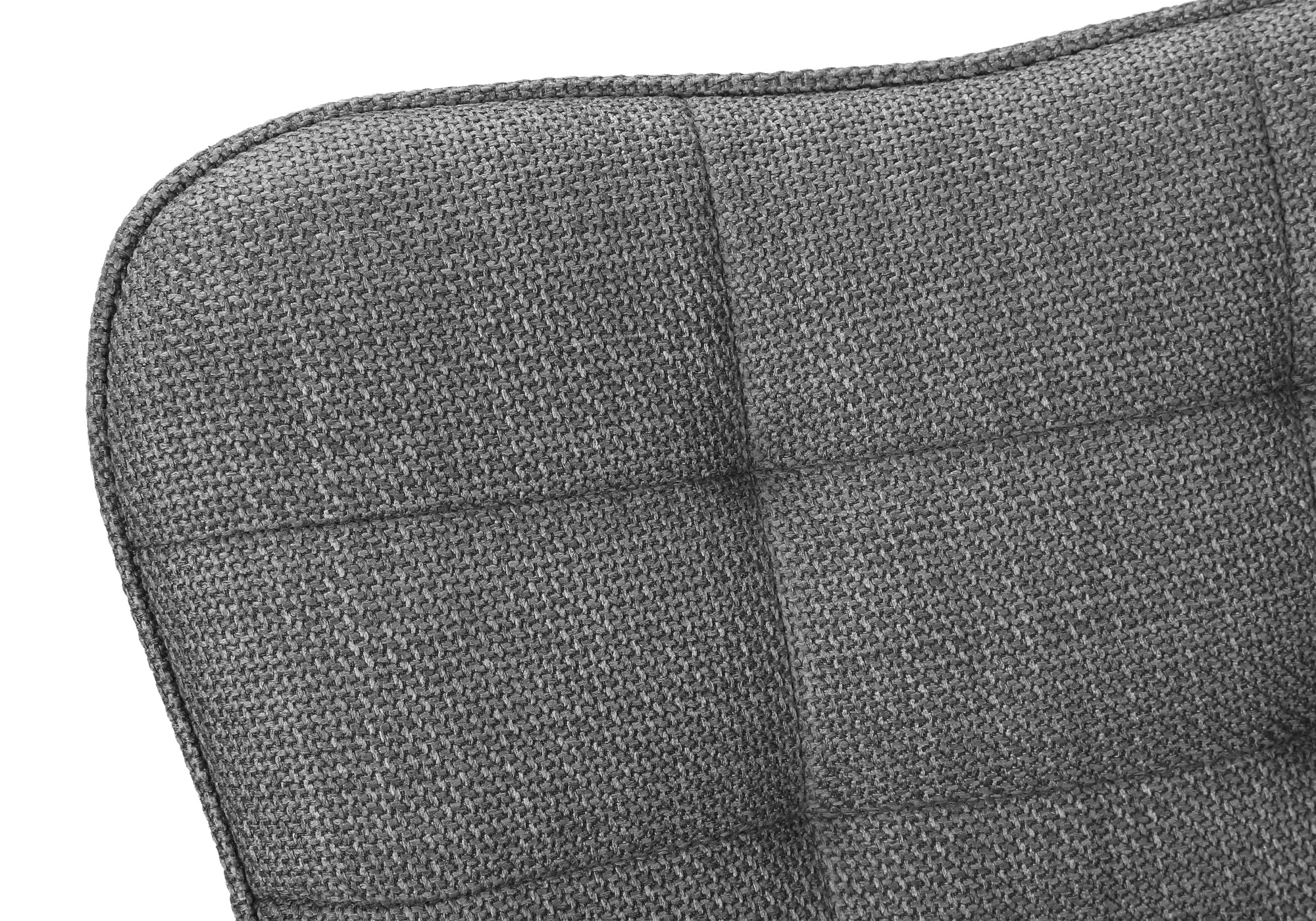 TABOURET DE BAR - 2PCS / TISSU GRIS / NOIR HAUTEUR REGLABLE – I 2333
