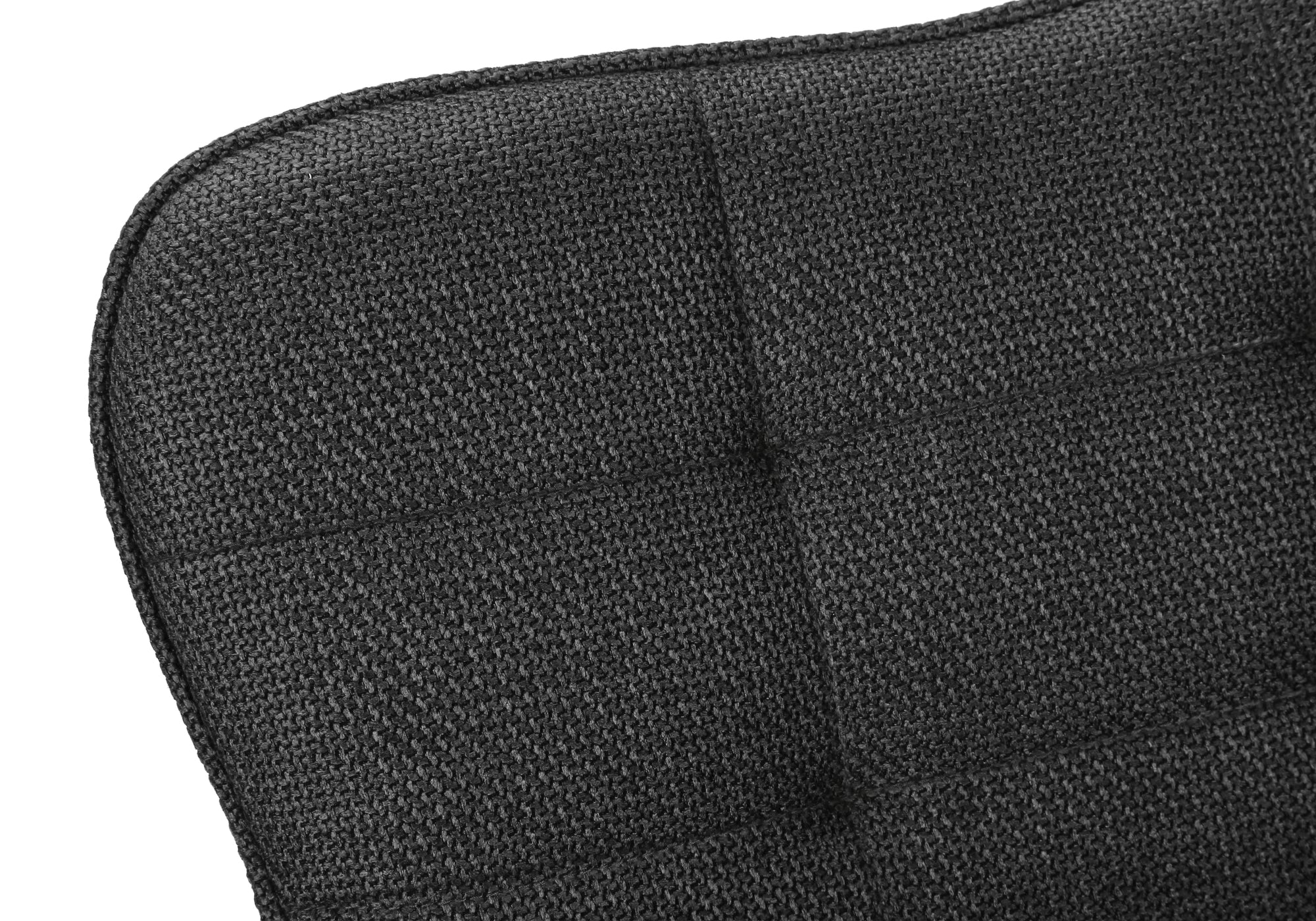 TABOURET DE BAR - 2PCS / TISSU NOIR / NOIR HAUTEUR REGLABLE – I 2334