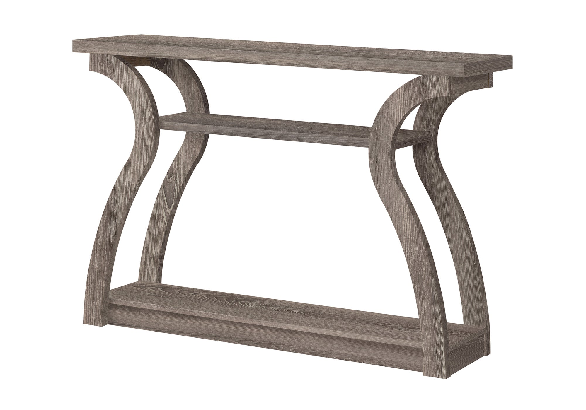 TABLE D'APPOINT - 47"L / CONSOLE D'ENTREE TAUPE FONCE – I 2446.