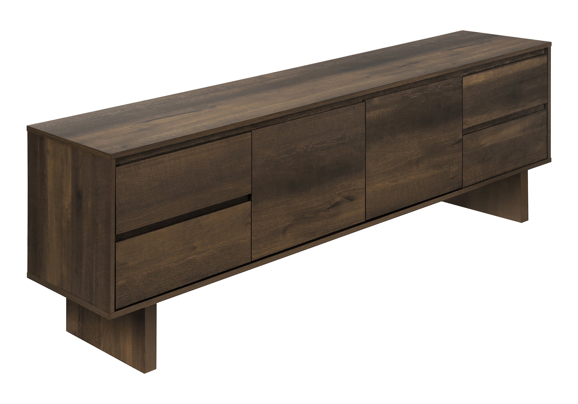 MEUBLE TV - 72"L / BRUN SIMILI-BOIS – I 2718