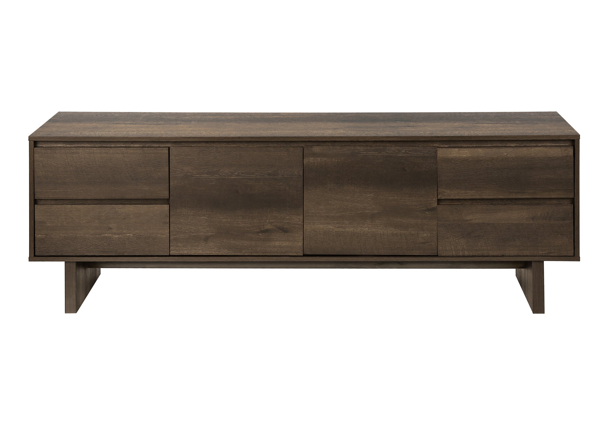 MEUBLE TV - 72"L / BRUN SIMILI-BOIS – I 2718