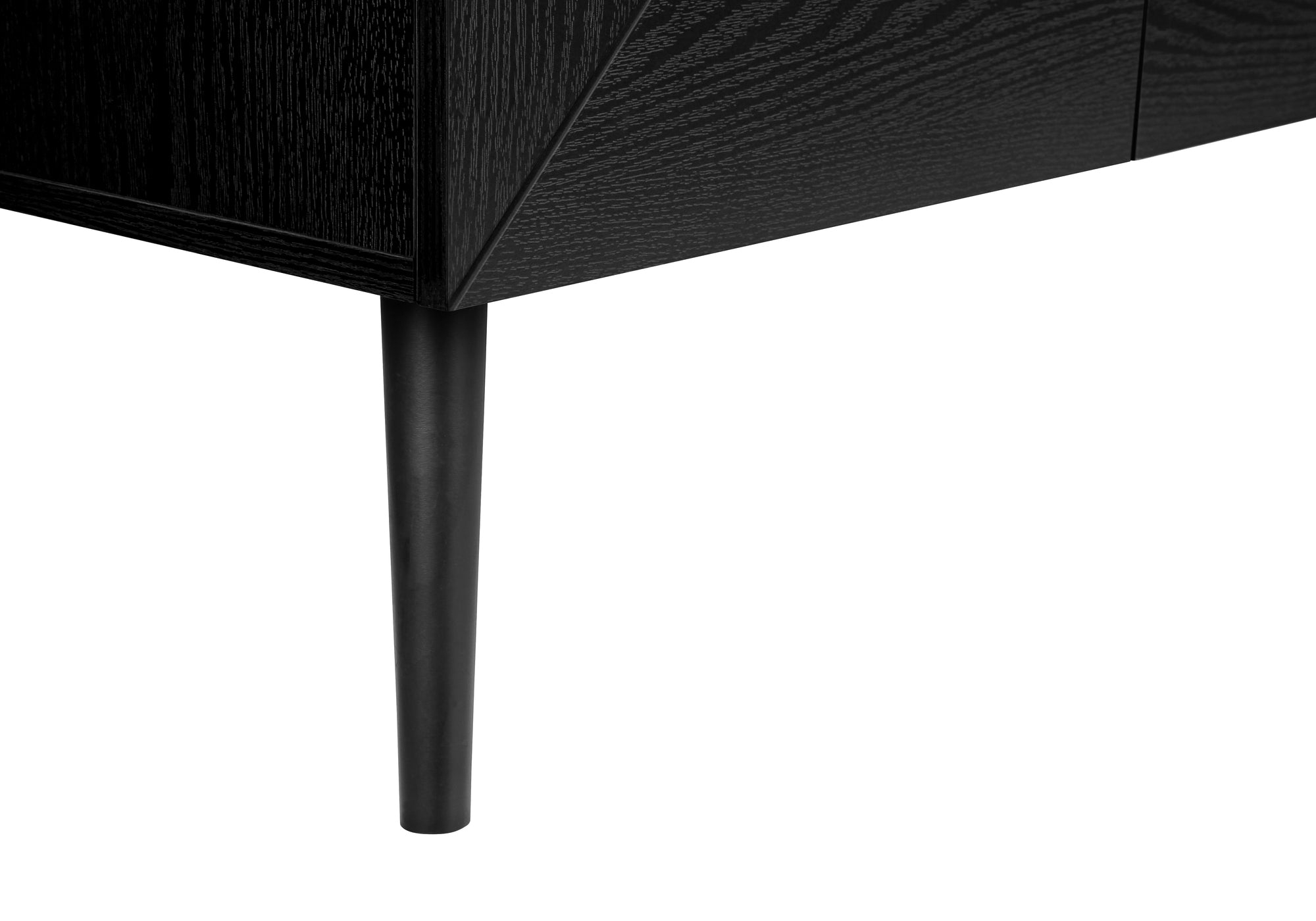 MEUBLE TV - 72"L / NOIR SIMILI-BOIS AVEC D'ENTREPOSAGE – I 2754