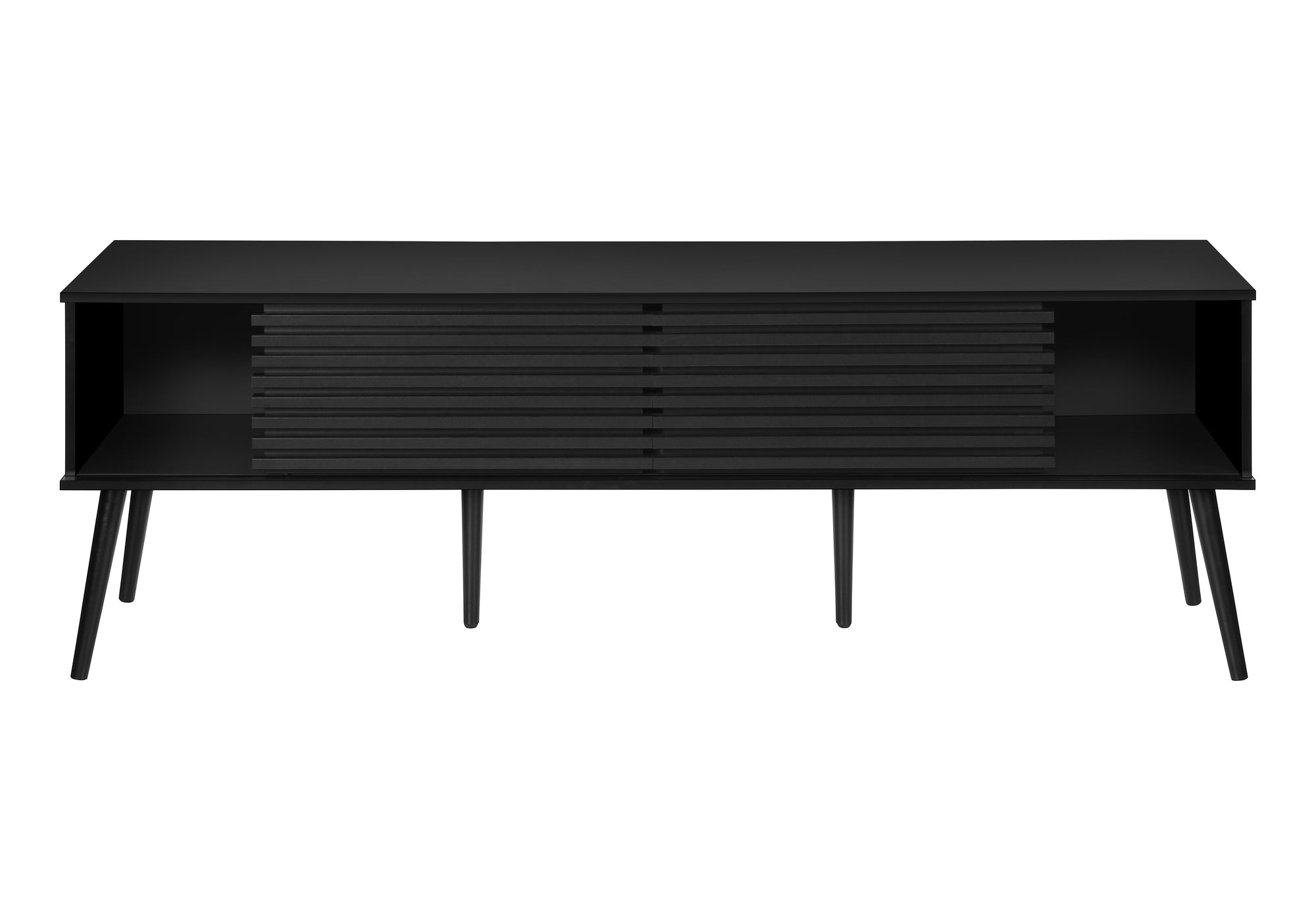 MEUBLE TV - 72"L / NOIR AVEC 2 PORTES – I 2783
