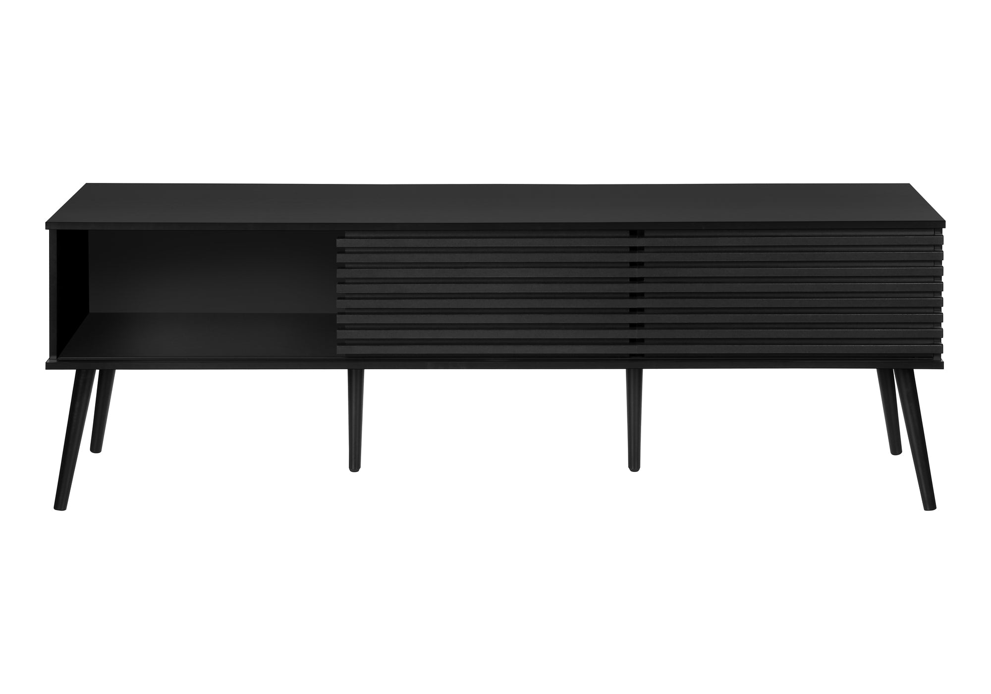 MEUBLE TV - 72"L / NOIR AVEC 2 PORTES – I 2783