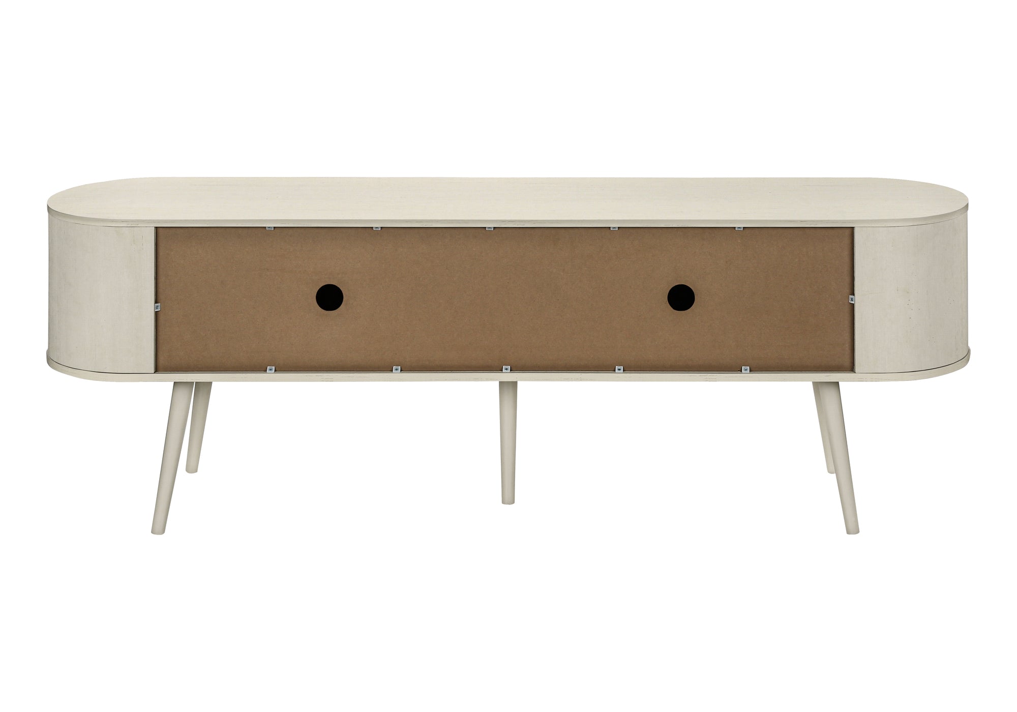 MEUBLE TV - 72"L / BLANC ANTIQUE AVEC 4 PORTES – I 2799