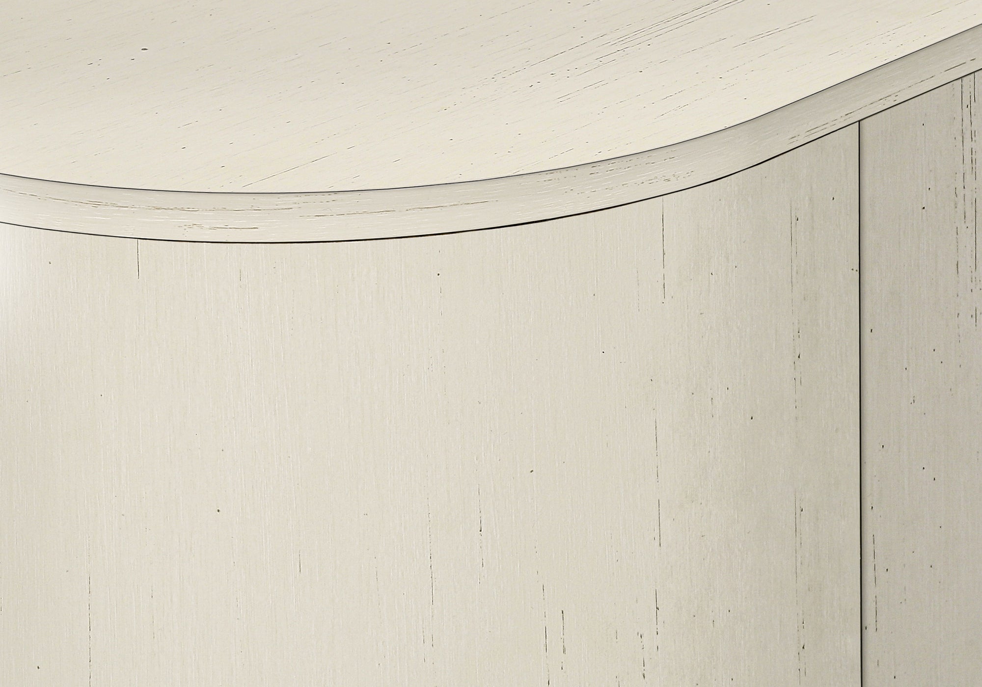 MEUBLE TV - 72"L / BLANC ANTIQUE AVEC 4 PORTES – I 2799