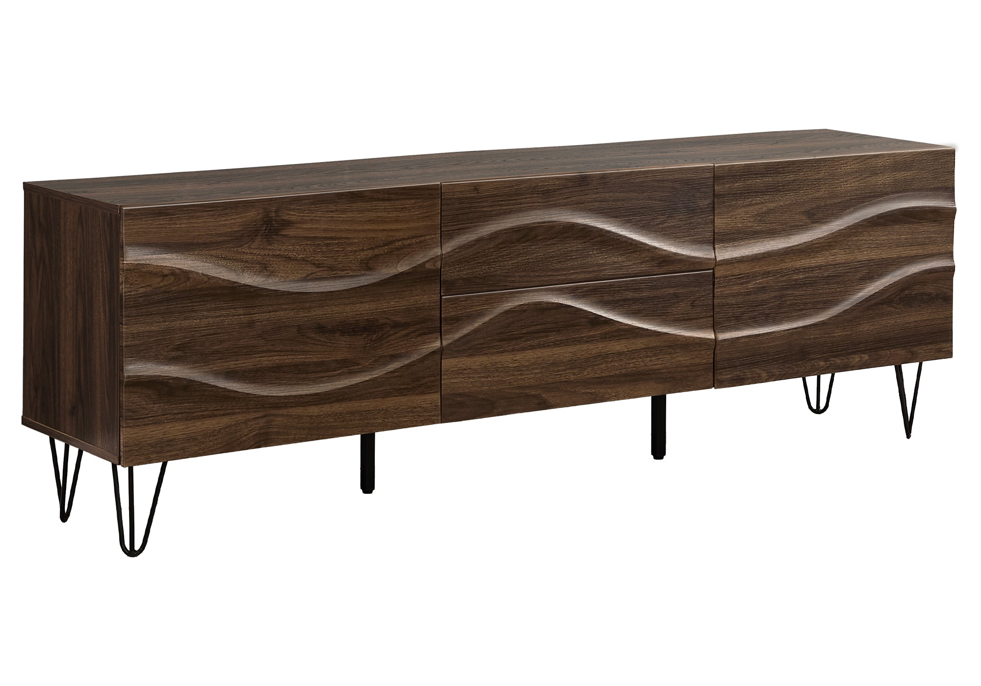 MEUBLE TV - 72"L / BRUN SIMILI-BOIS – I 2828