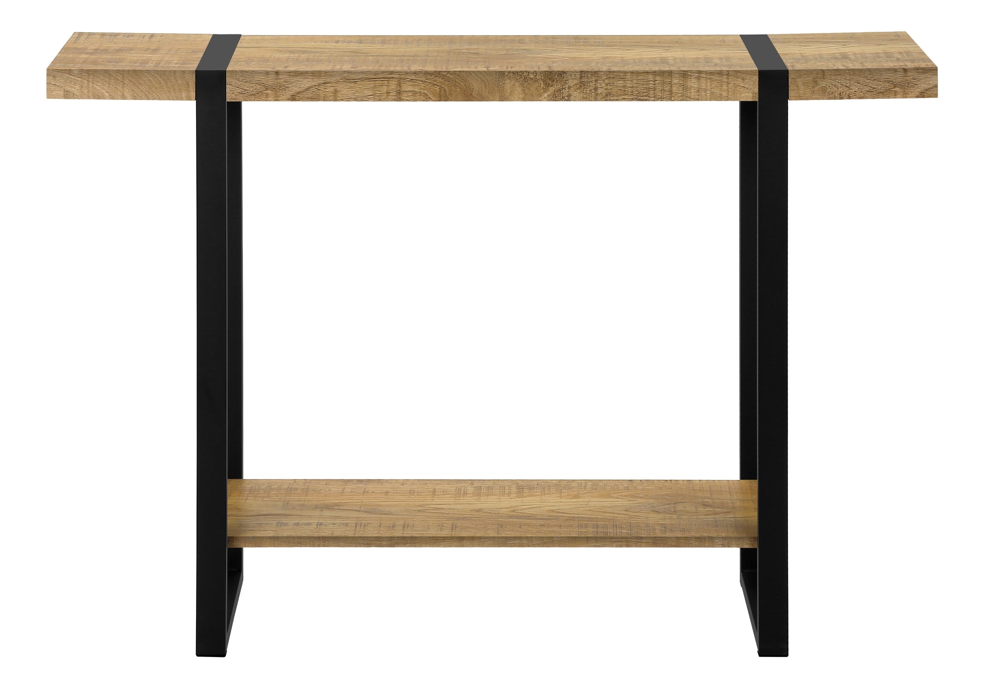 TABLE D'APPOINT - 48"L / ASPECT BOIS DE MANGUE / METAL NOIR – I 2881
