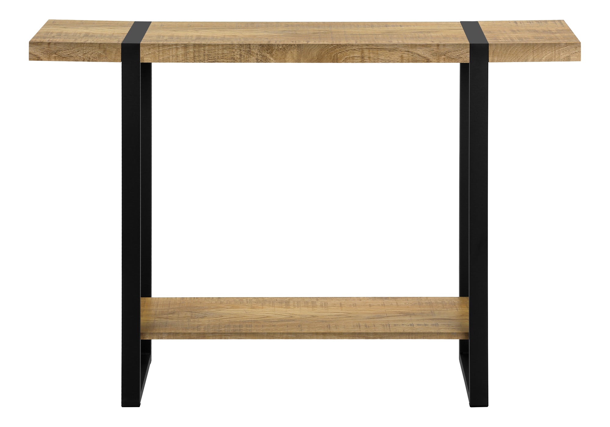 TABLE D'APPOINT - 48"L / ASPECT BOIS DE MANGUE / METAL NOIR – I 2881