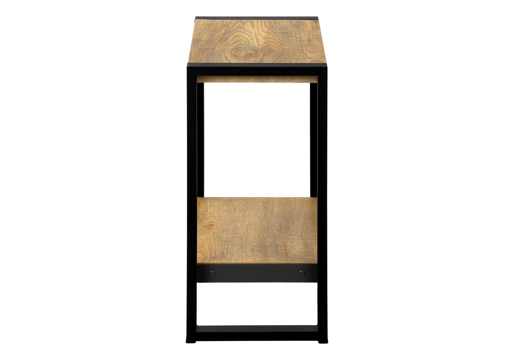 TABLE D'APPOINT - ASPECT BOIS DE MANGUE / METAL NOIR – I 2882