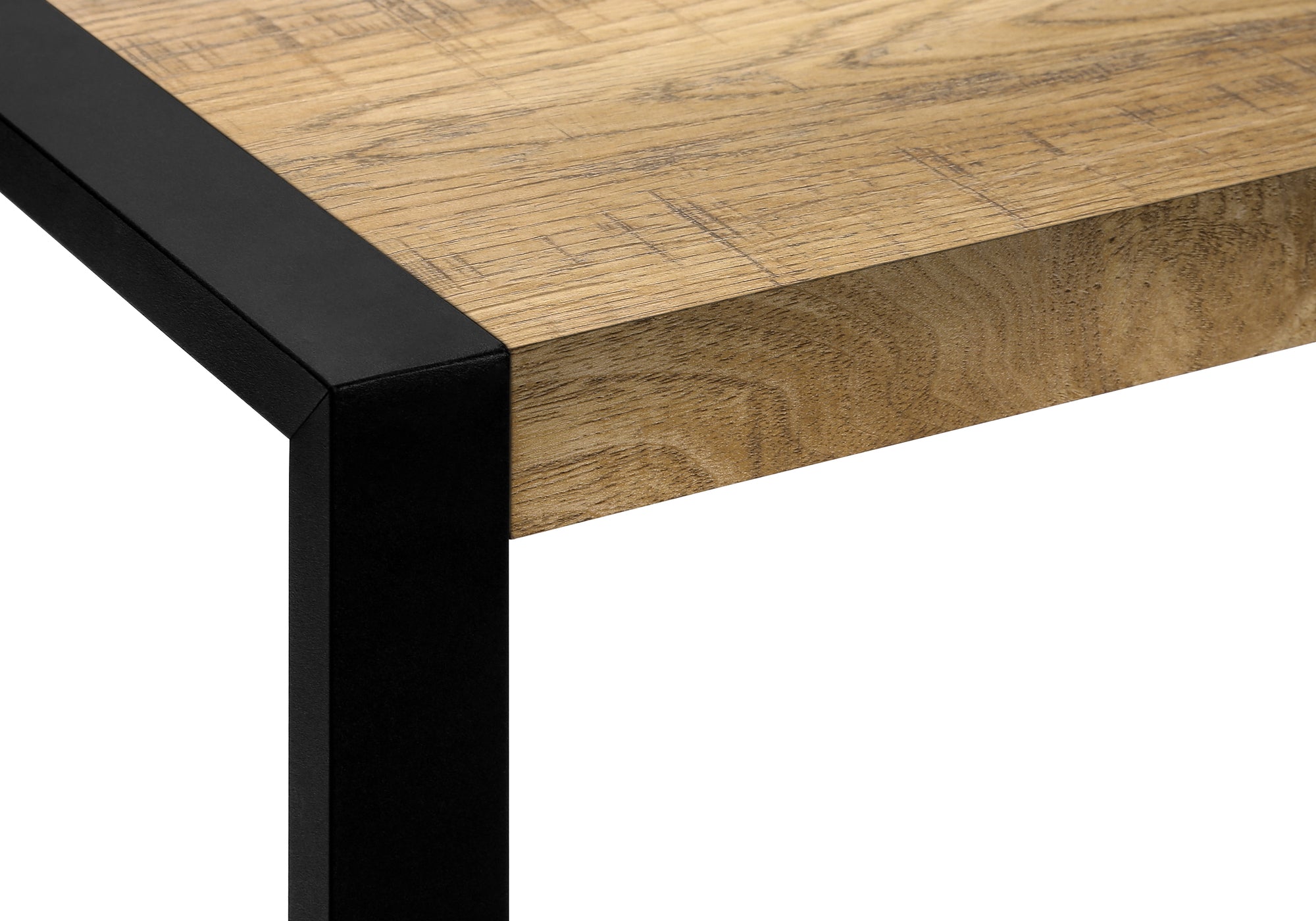 TABLE D'APPOINT - ASPECT BOIS DE MANGUE / METAL NOIR – I 2882