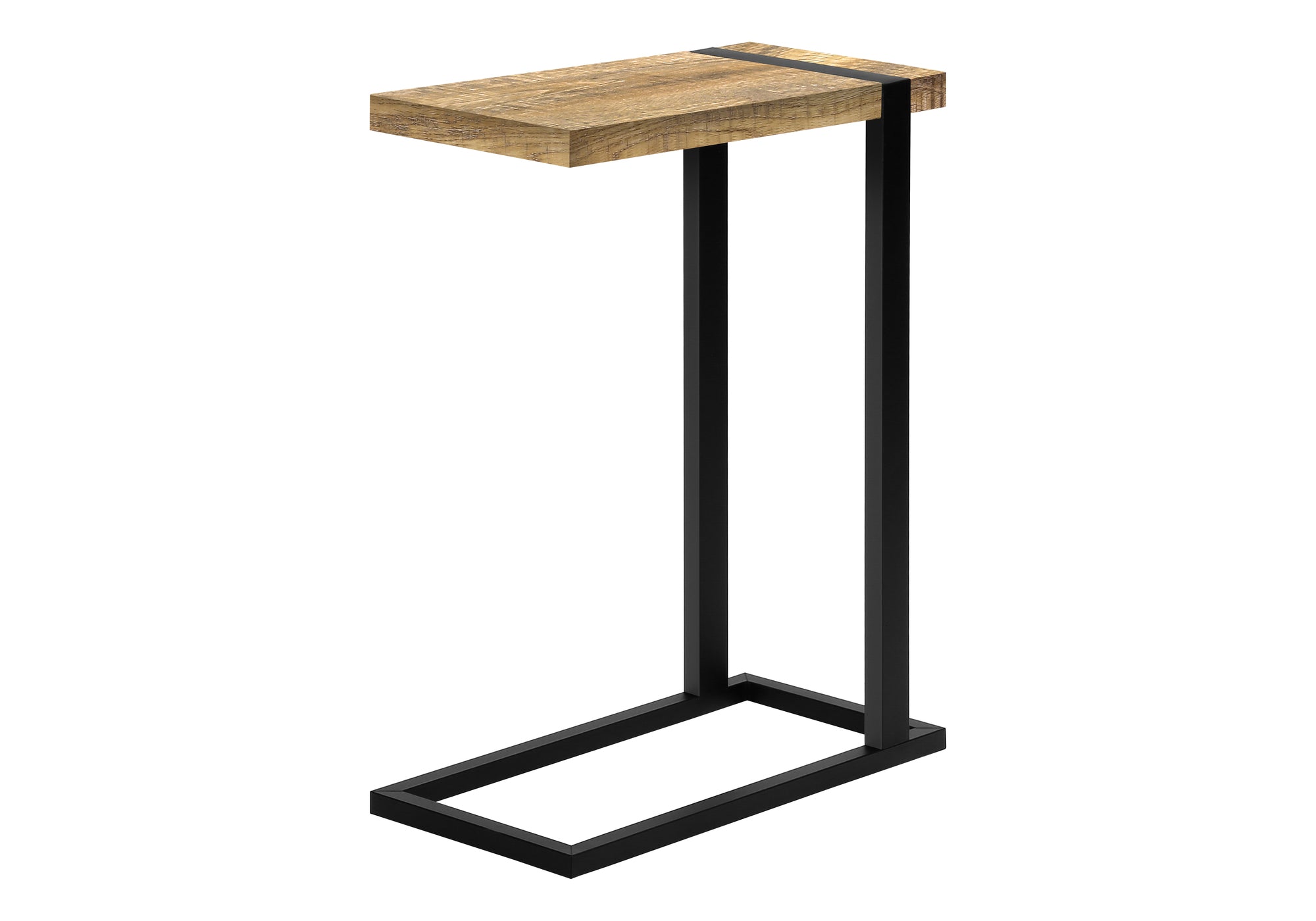 TABLE D'APPOINT - ASPECT BOIS DE MANGUE / METAL NOIR – I 2883
