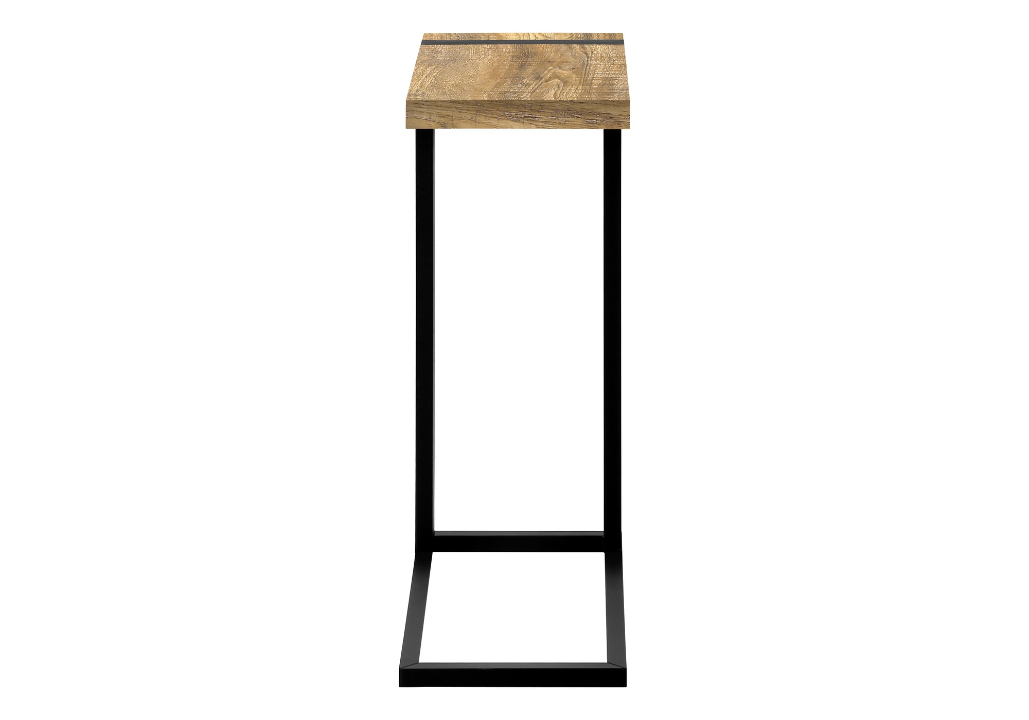 TABLE D'APPOINT - ASPECT BOIS DE MANGUE / METAL NOIR – I 2883