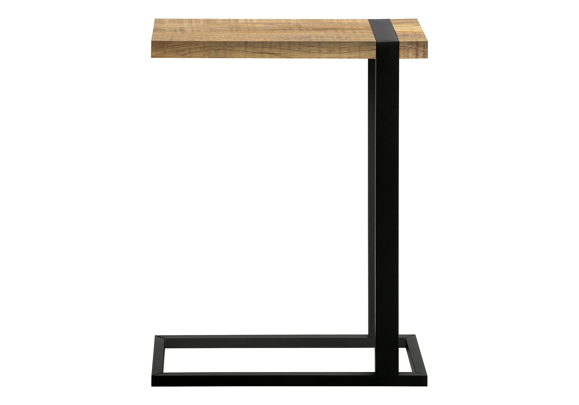 TABLE D'APPOINT - ASPECT BOIS DE MANGUE / METAL NOIR – I 2883