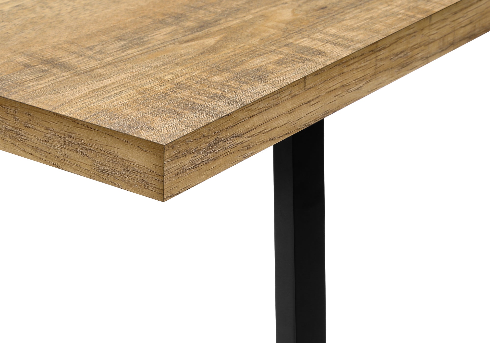 TABLE D'APPOINT - ASPECT BOIS DE MANGUE / METAL NOIR – I 2883
