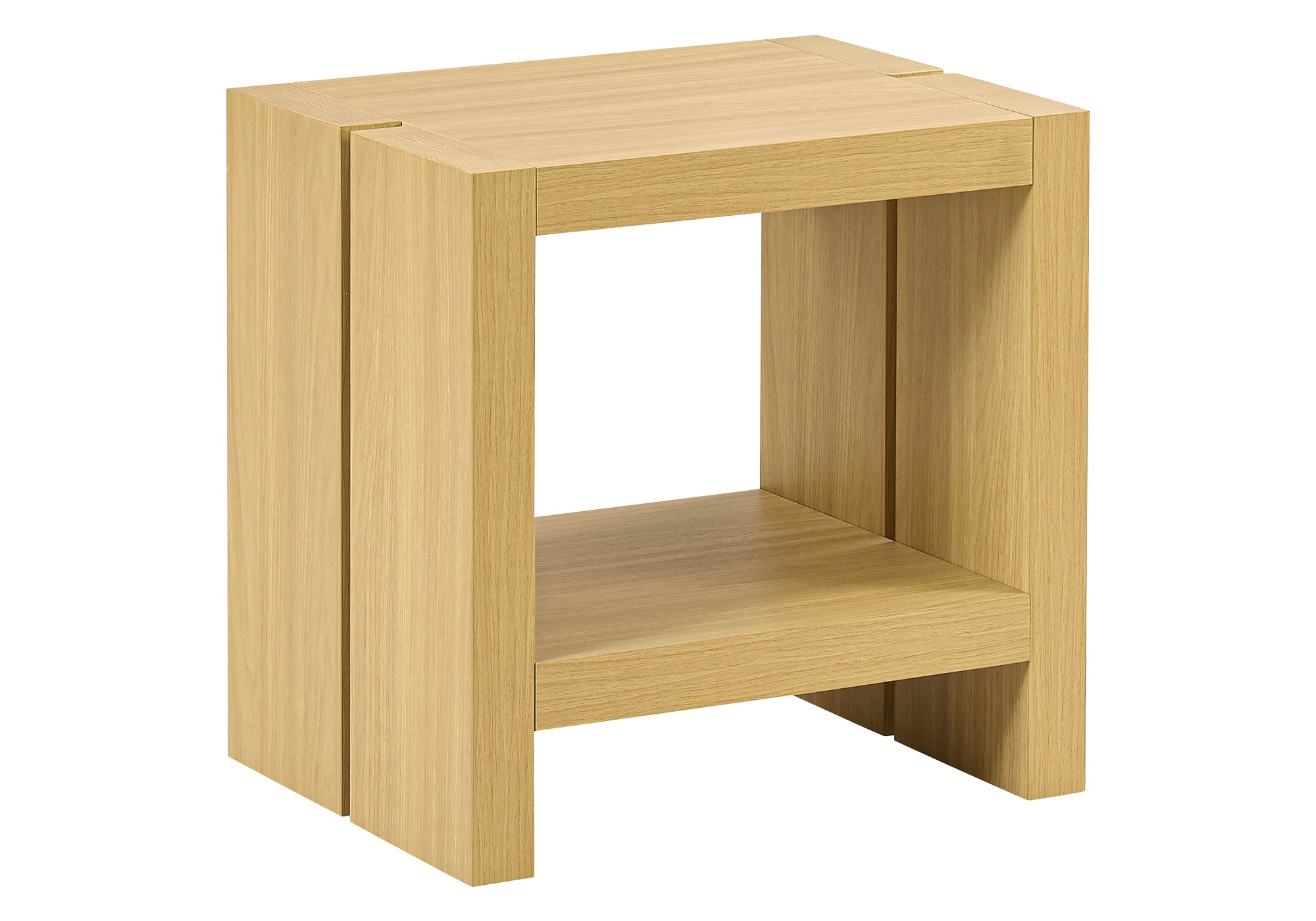 TABLE D'APPOINT - 20"H / CHENE NATUREL / ETAGERE INFERIEURE – I 2887