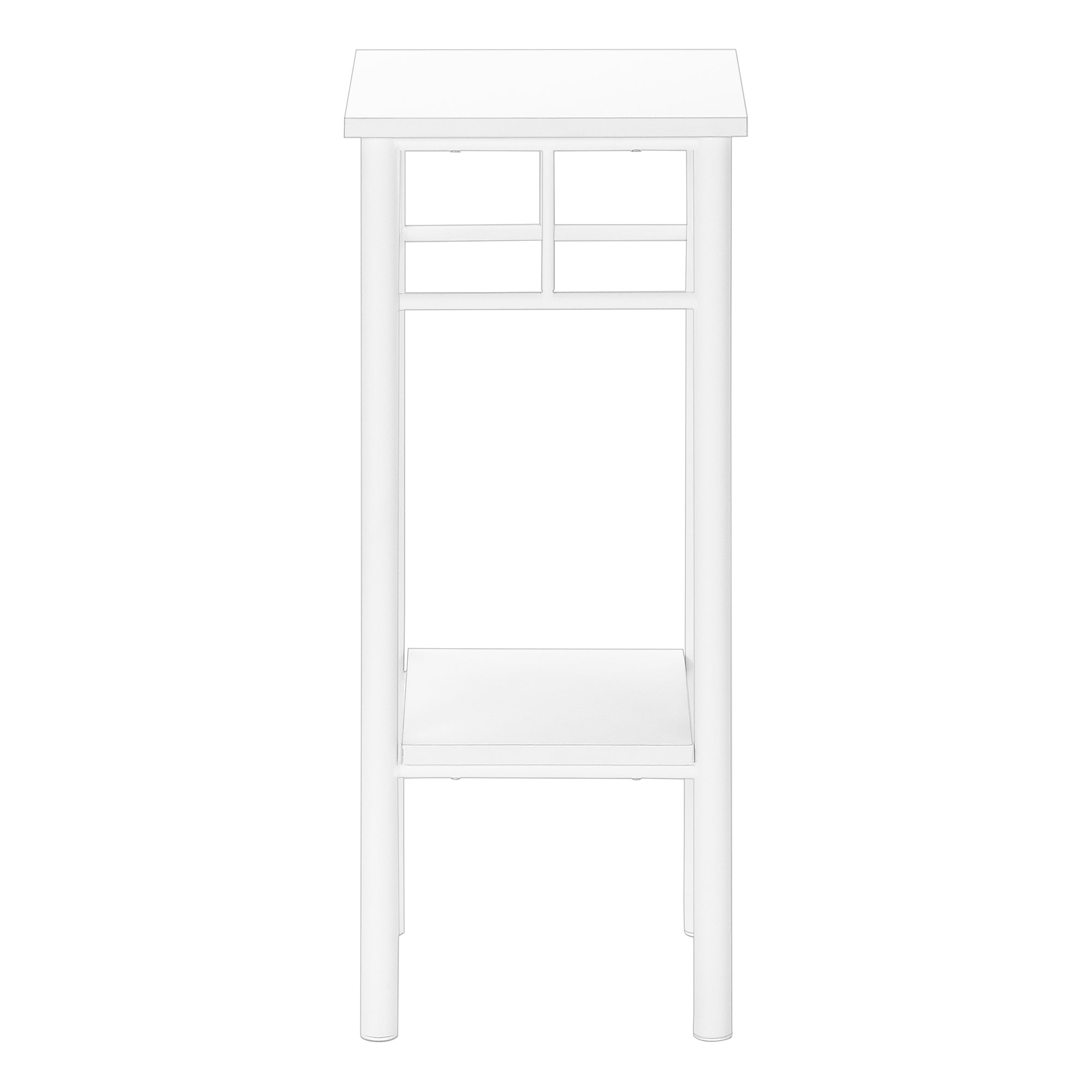 TABLE D'APPOINT - 28"H / BLANC / METAL BLANC – I 3279.