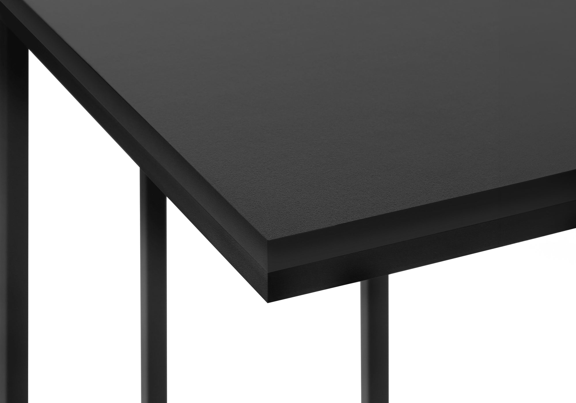 TABLE DE CHEVET - 25"H / NOIR / METAL NOIR – I 3467.