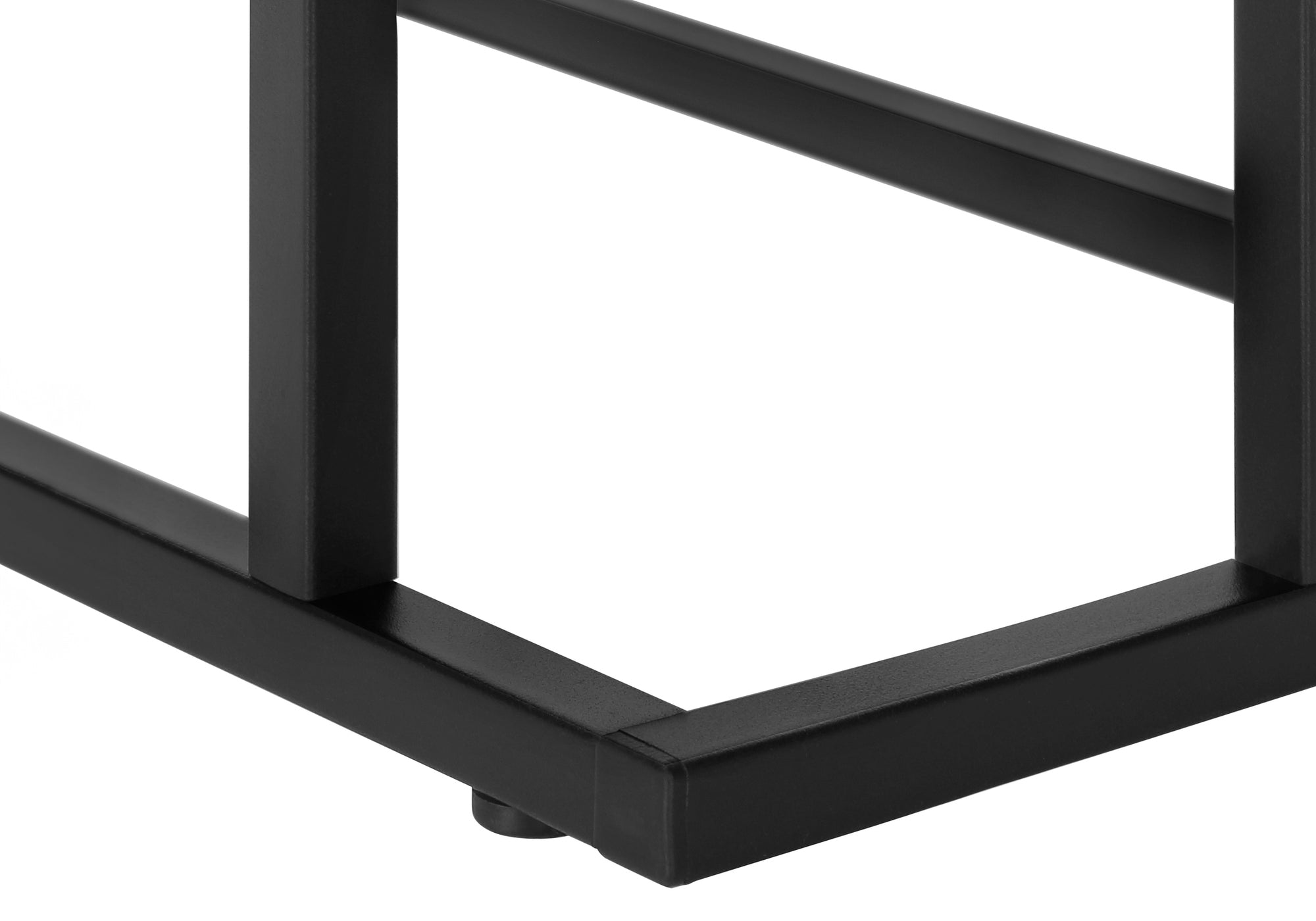 TABLE DE CHEVET - 25"H / NOIR / METAL NOIR – I 3467.