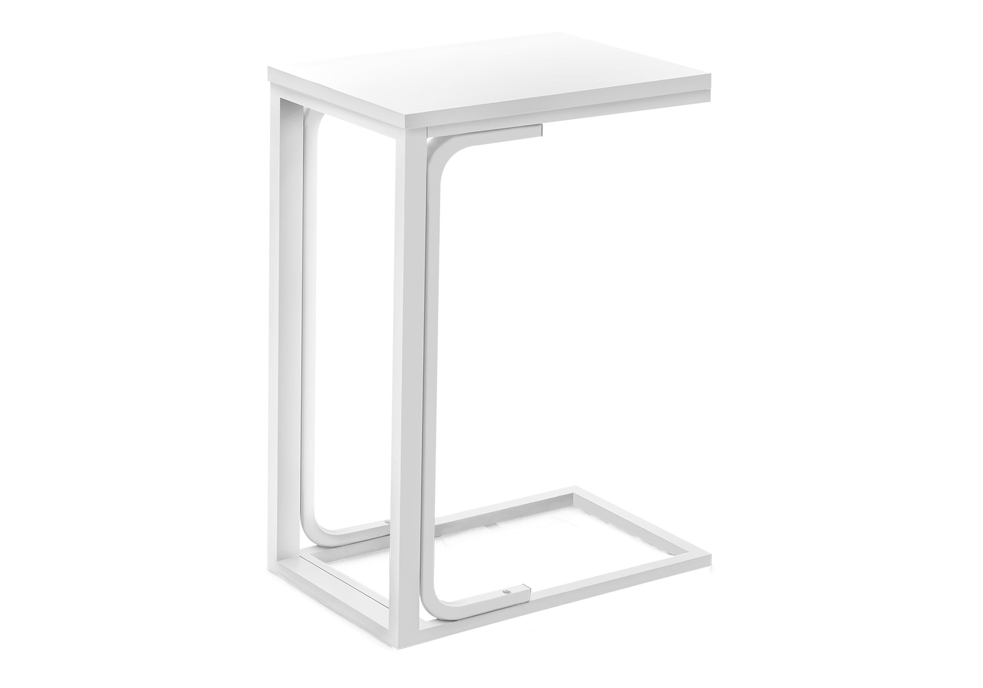 TABLE DE CHEVET - 25"H / BLANC / METAL BLANC – I 3478.