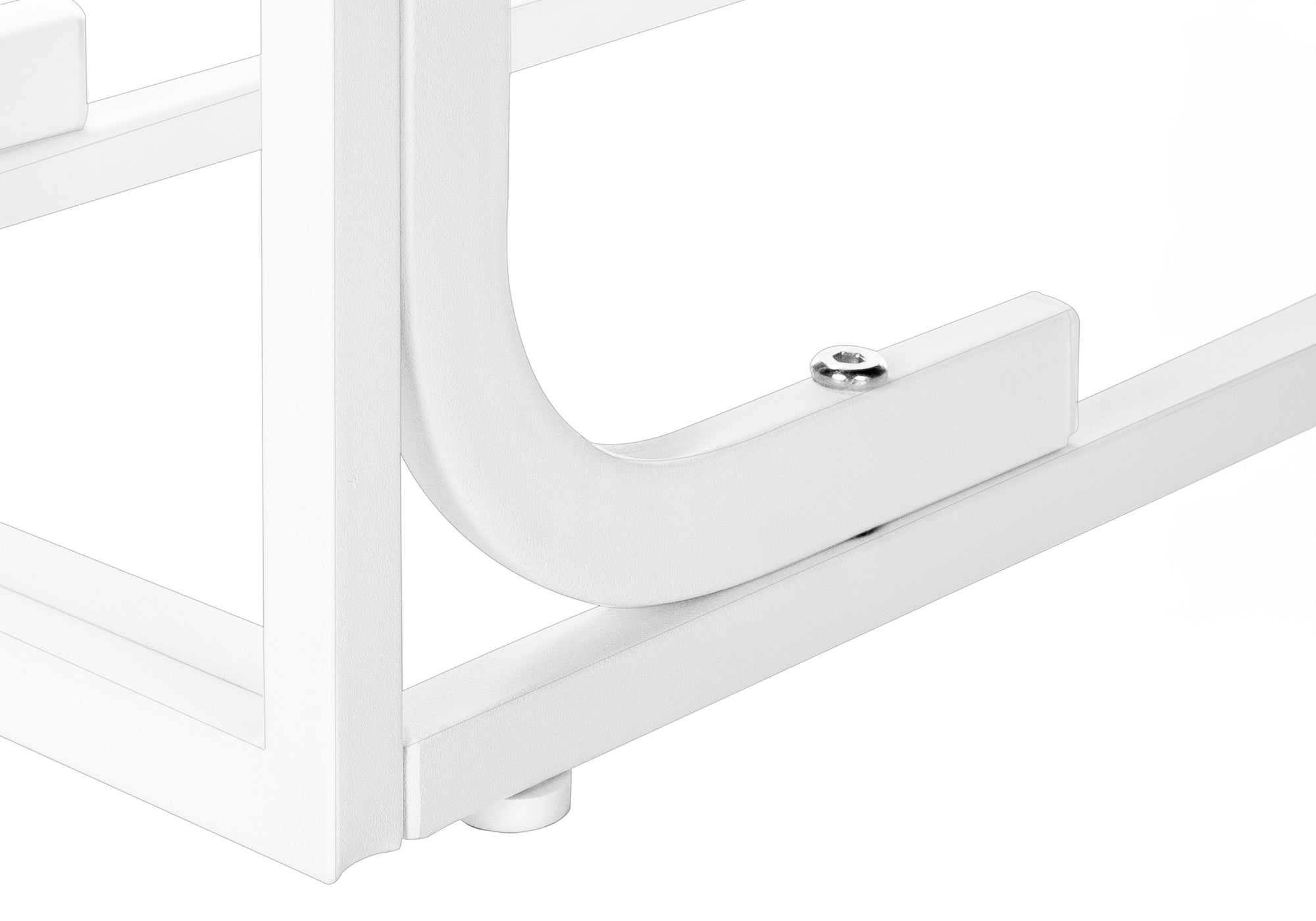 TABLE DE CHEVET - 25"H / BLANC / METAL BLANC – I 3478.