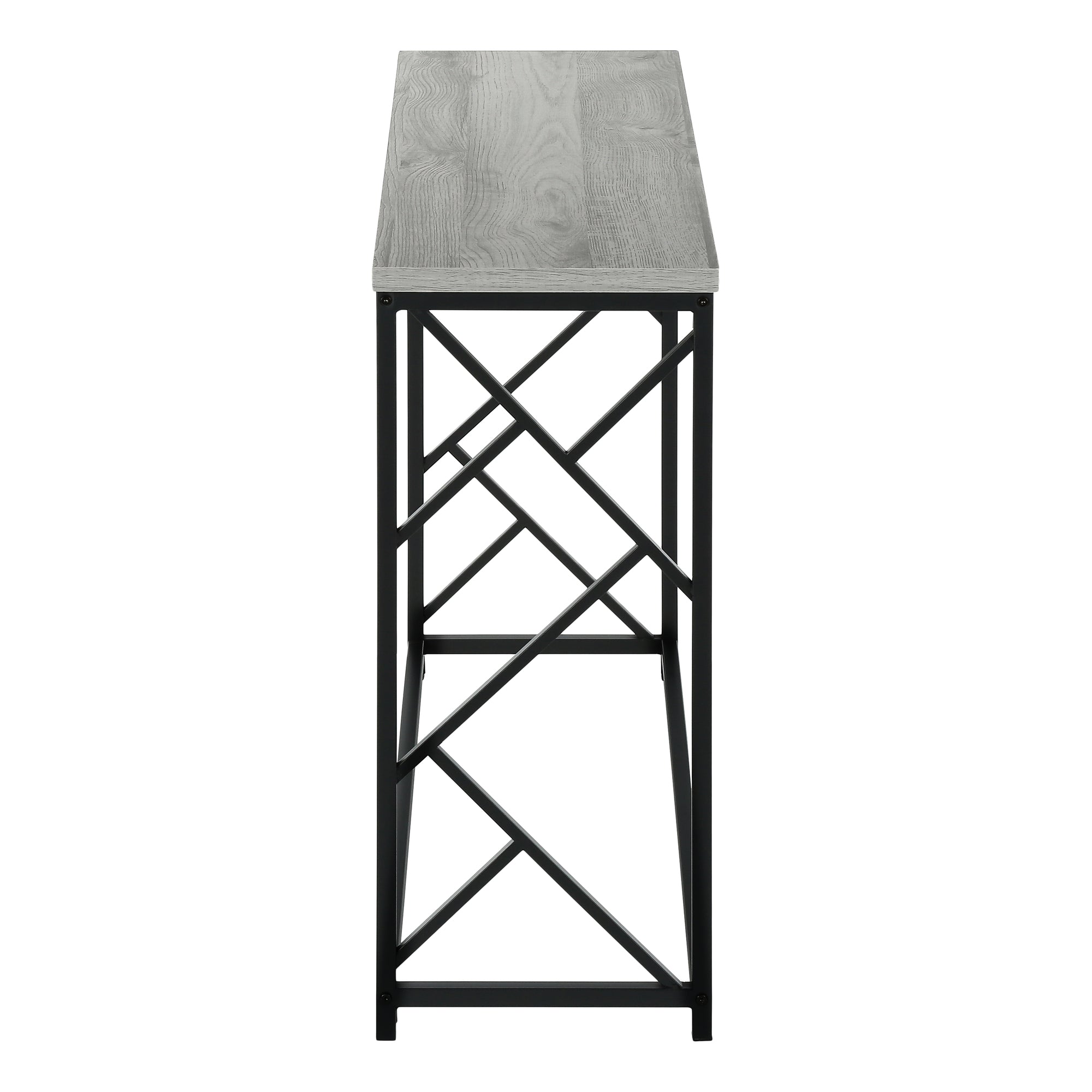TABLE D'APPOINT - 44"L / CONSOLE D'ENTREE GRIS / NOIR – I 3532.