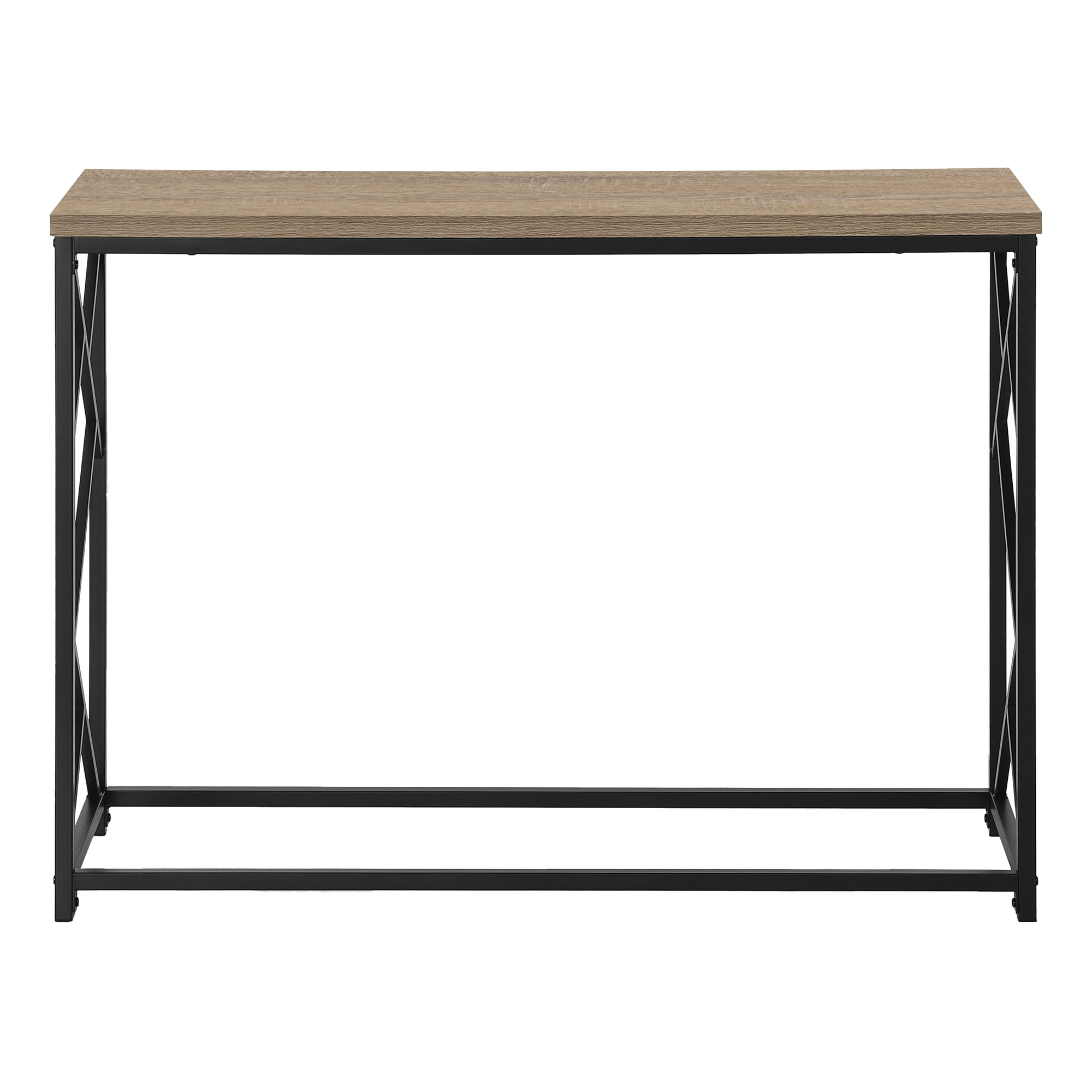 TABLE D'APPOINT - 44"L / CONSOLE D'ENTREE TAUPE / NOIR – I 3533.